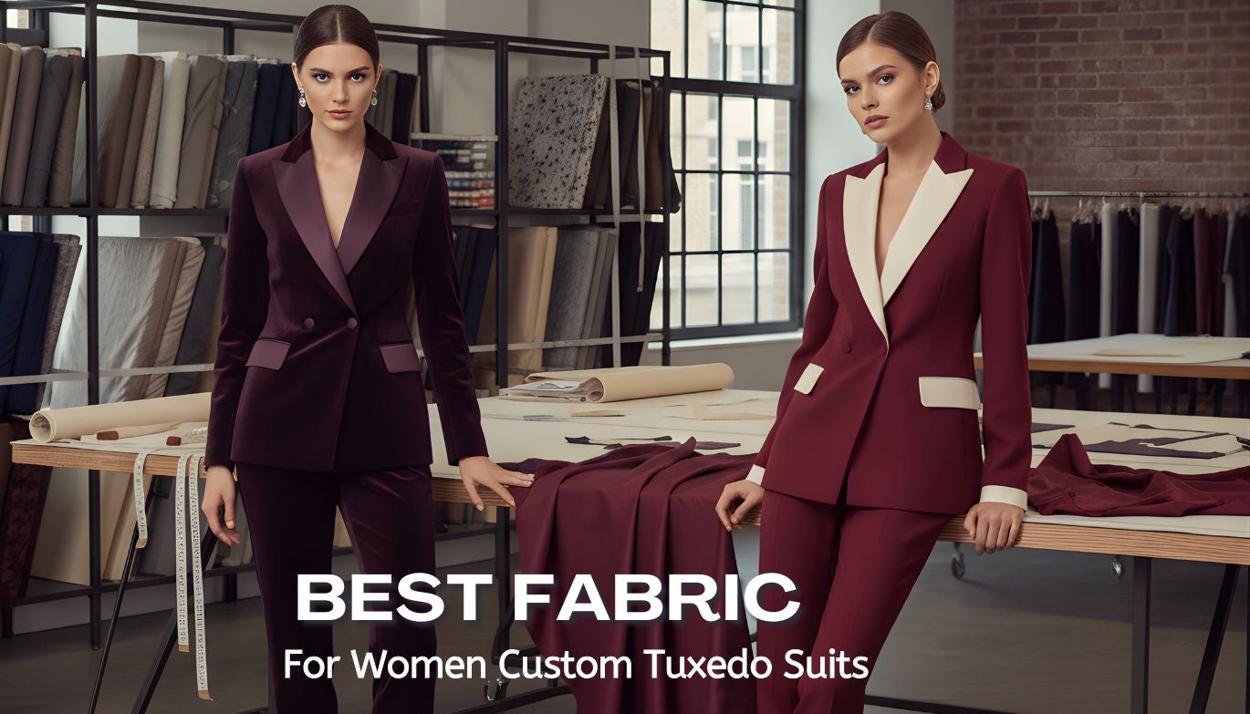 Understanding the Best Fabrics for Women Custom Tuxedo Suits