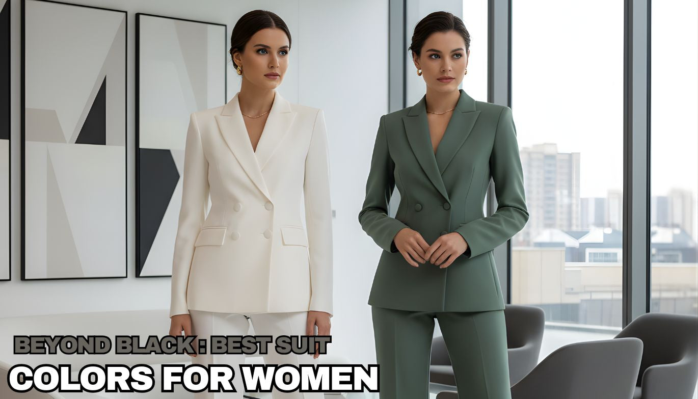 Beyond Black: The Best Suit Colors for Women — Navy, Ivory & More