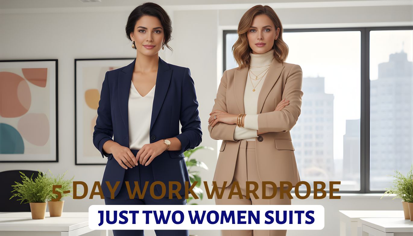 How to Build a 5-Day Work Wardrobe Around Just Two Women Suits