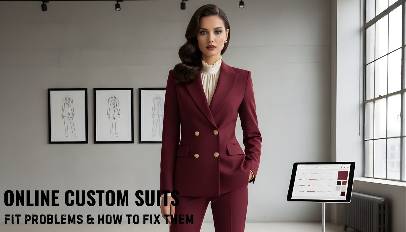 Online Custom Suits for Women: Fit Problems & How to Fix Them