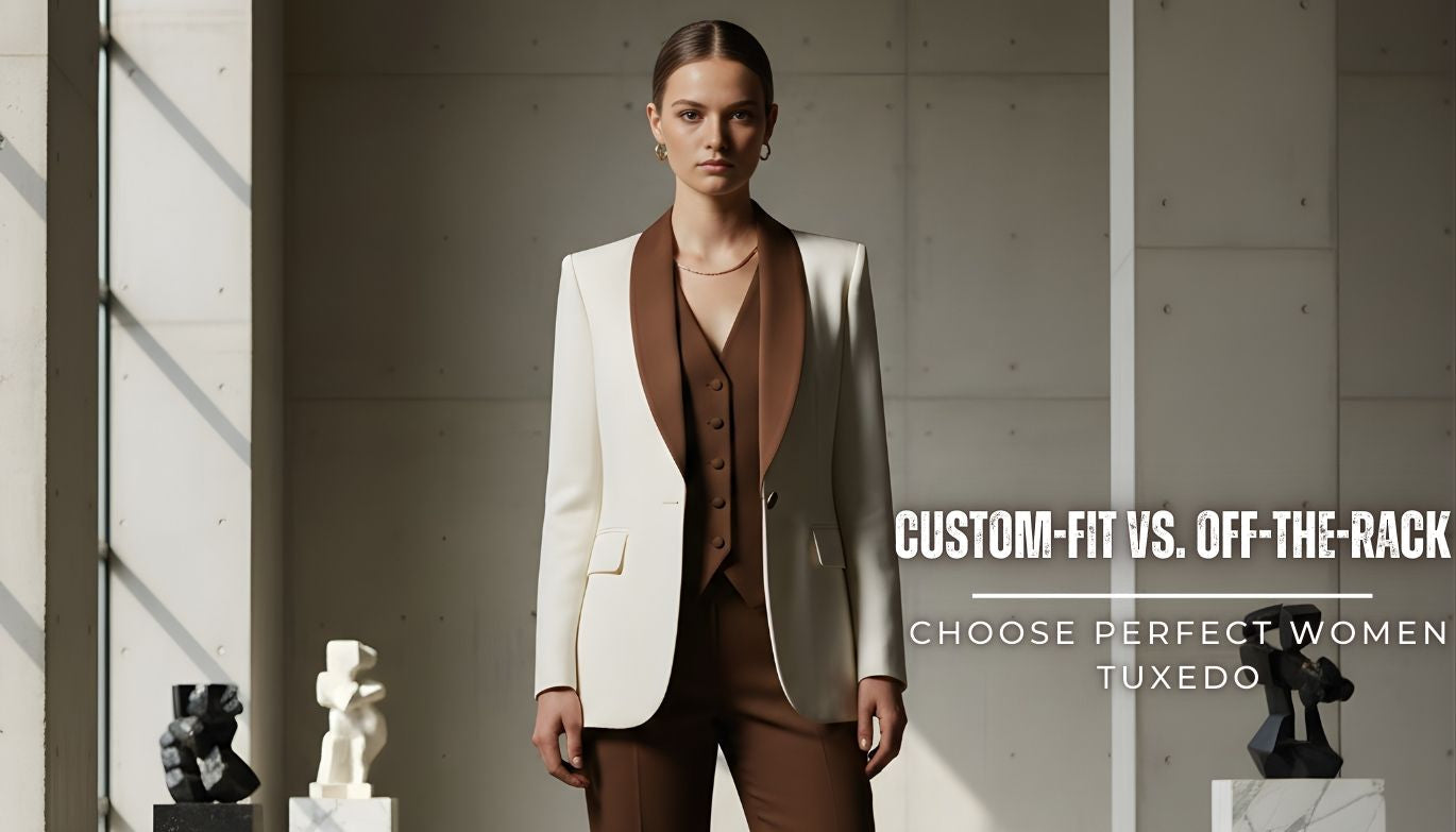 Custom-Fit vs. Off-the-Rack: How to Choose the Perfect Women Tuxedo