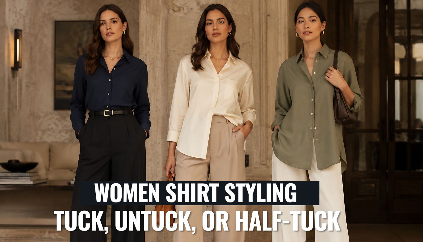 Women Shirt Styling : When to Tuck, Untuck, or Half-Tuck Your Shirt