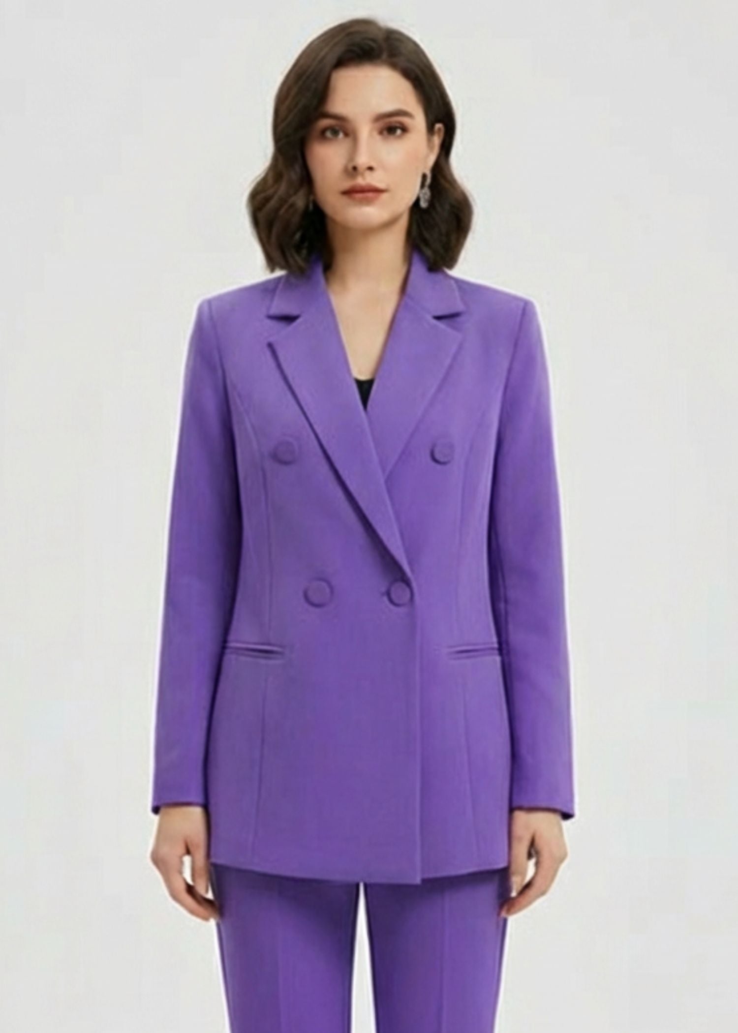 Violet Double Breasted Suit