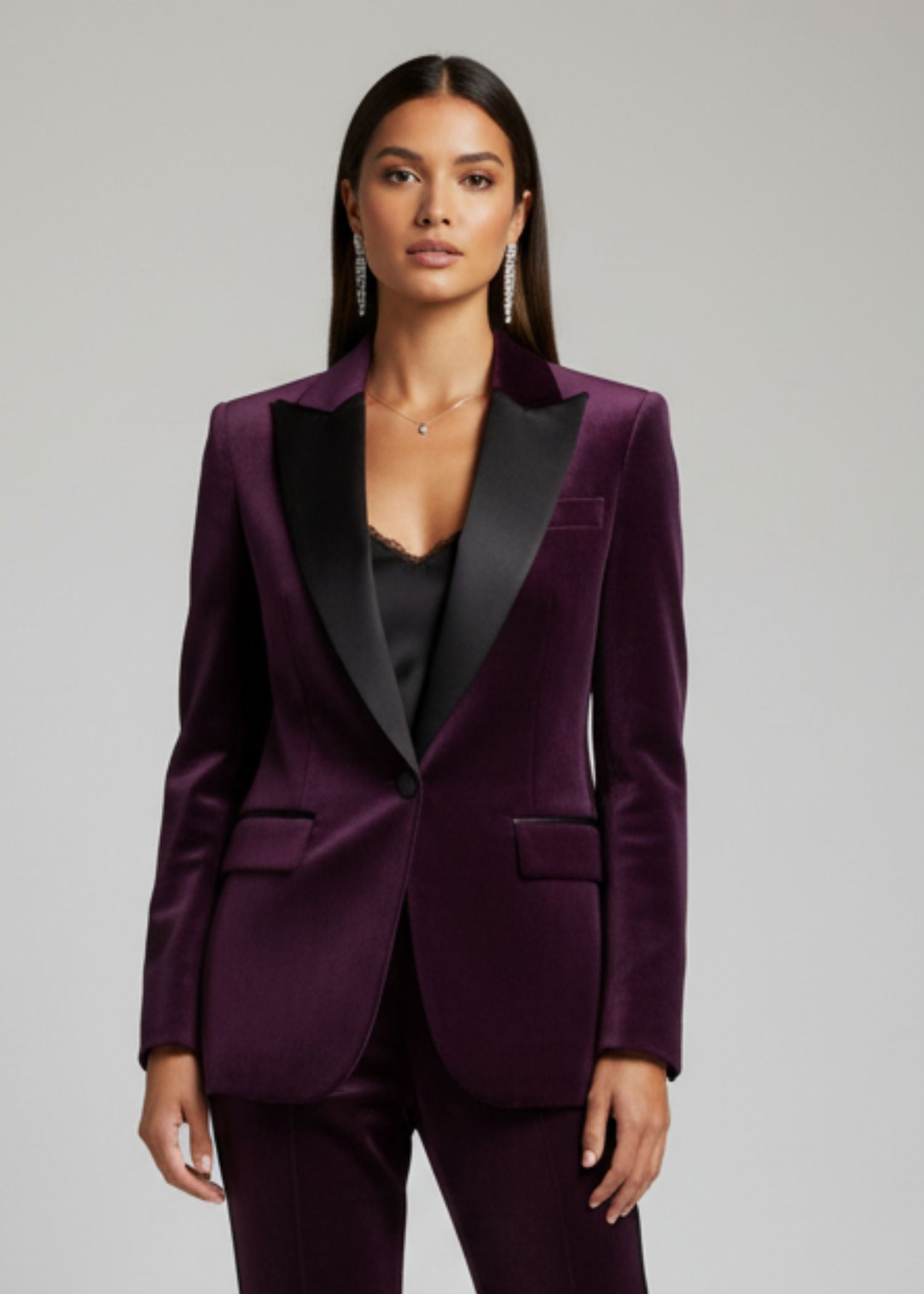 Purple Velvet Tuxedo