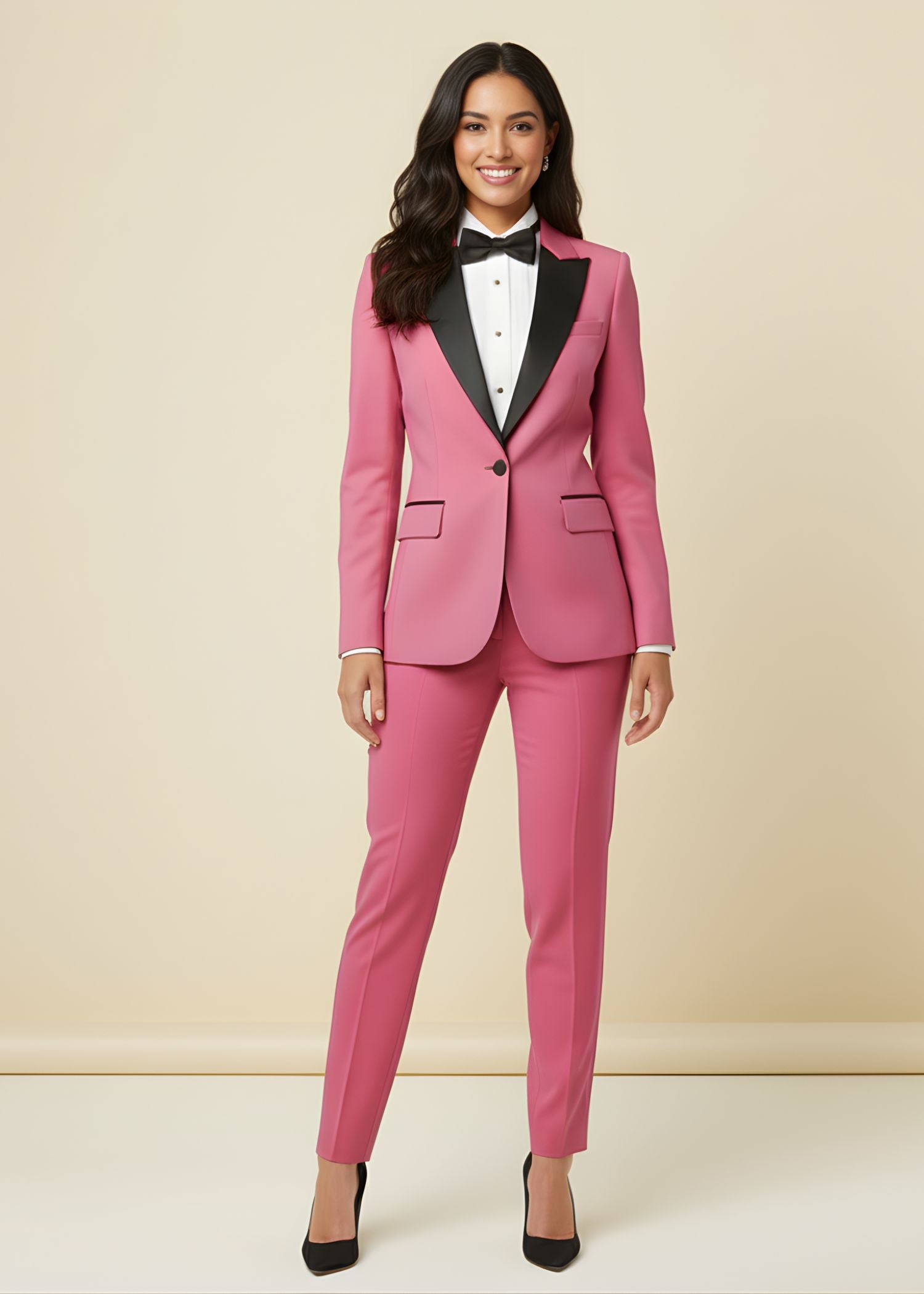 Candy Pink Tuxedo