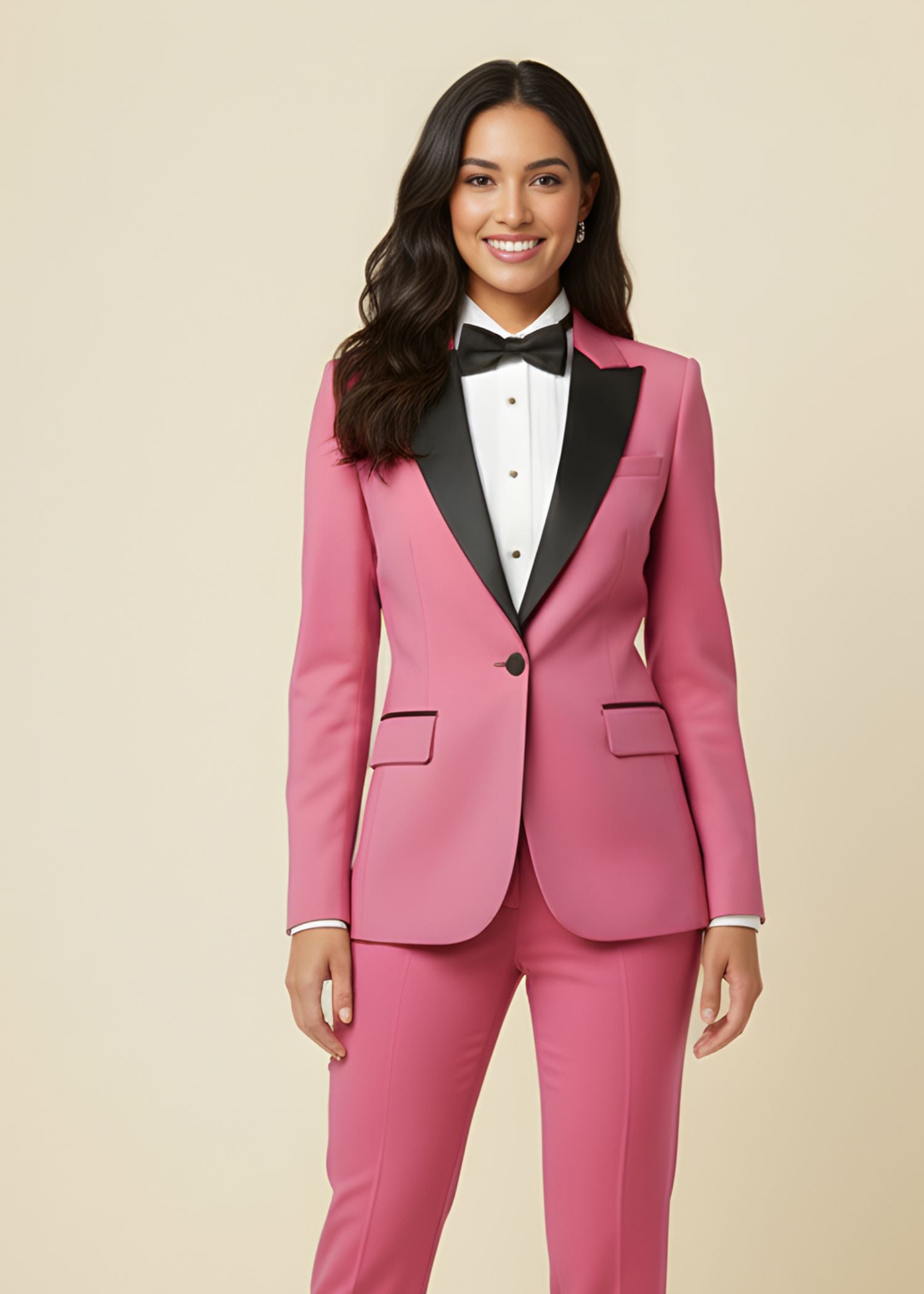 Candy Pink Tuxedo