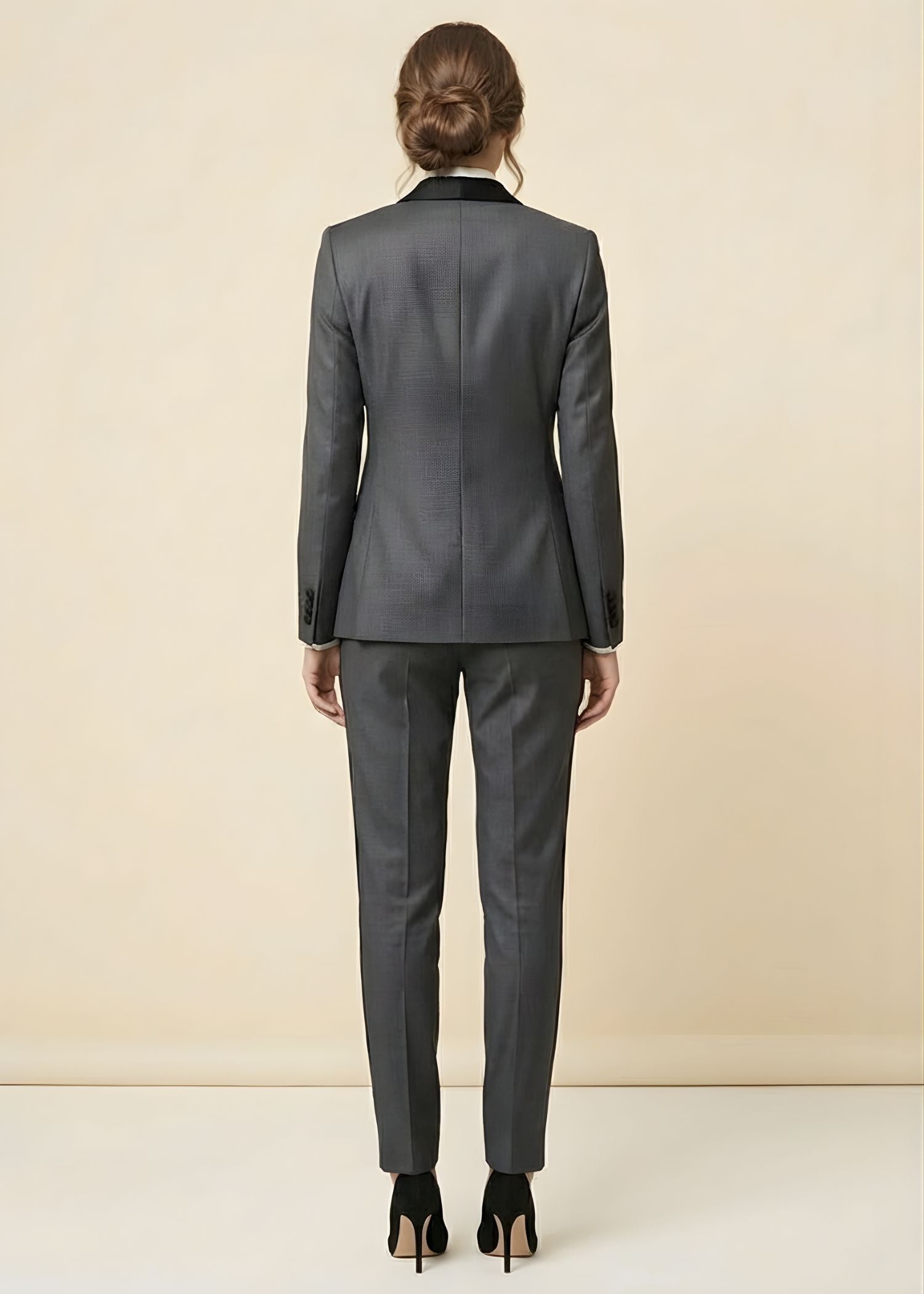 Charcoal Tuxedo With Shawl Lapel