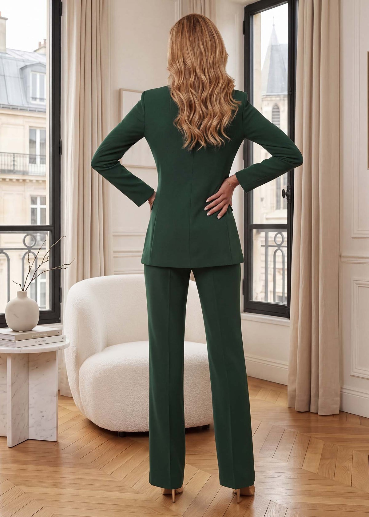 Aerin Double Breasted Shawl Lapel Tuxedo