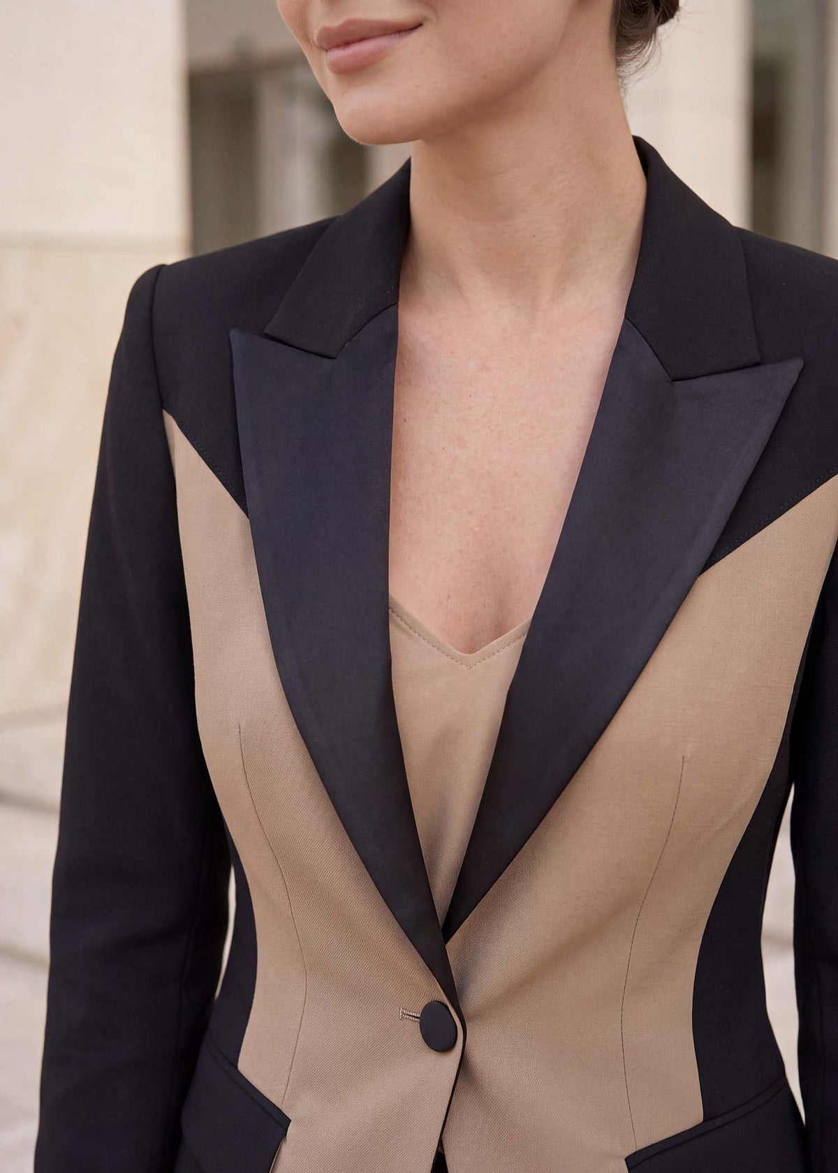 Andes Single Button Two Tone Tuxedo
