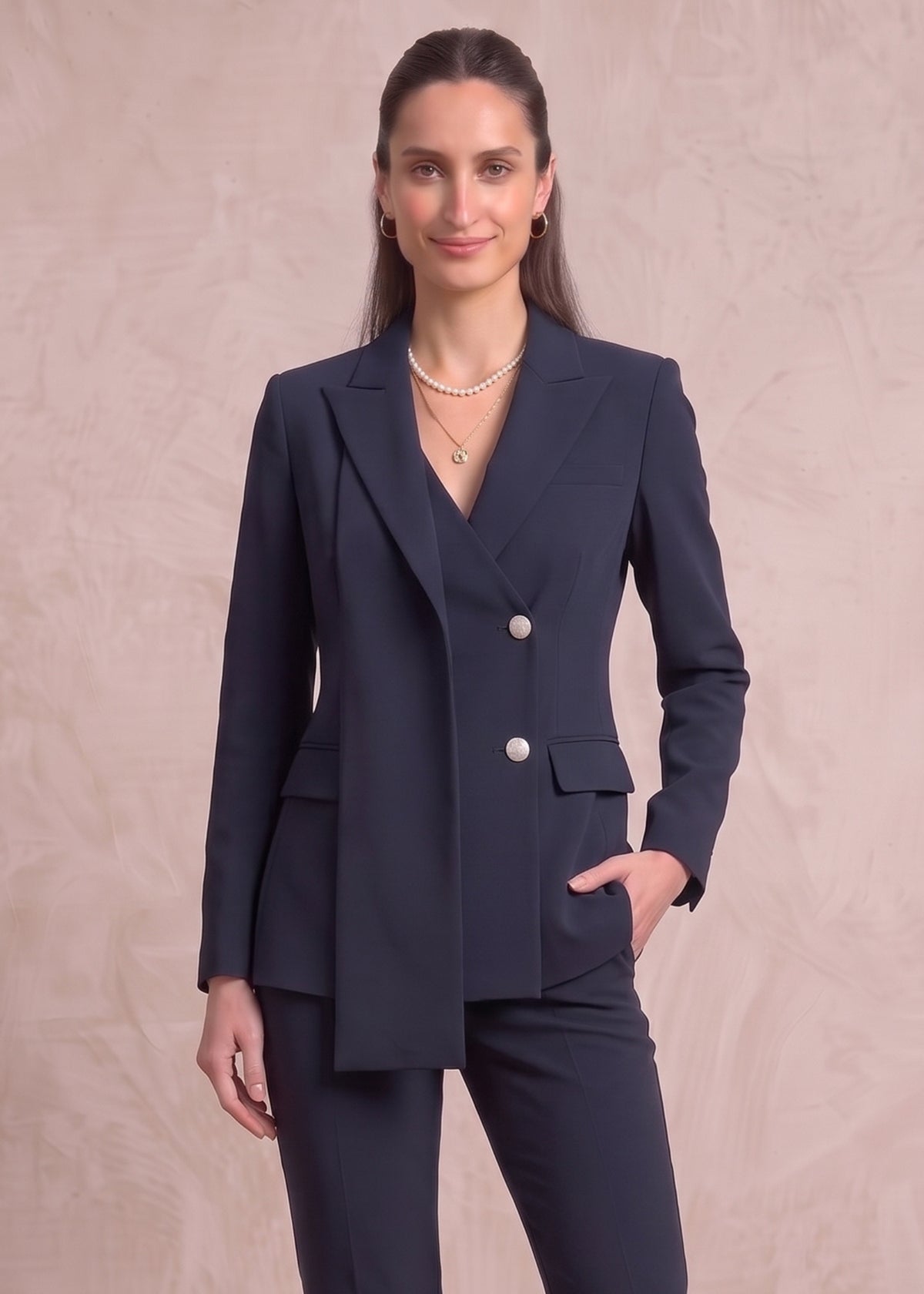Aosta Two Button Professional Office Wear Suit