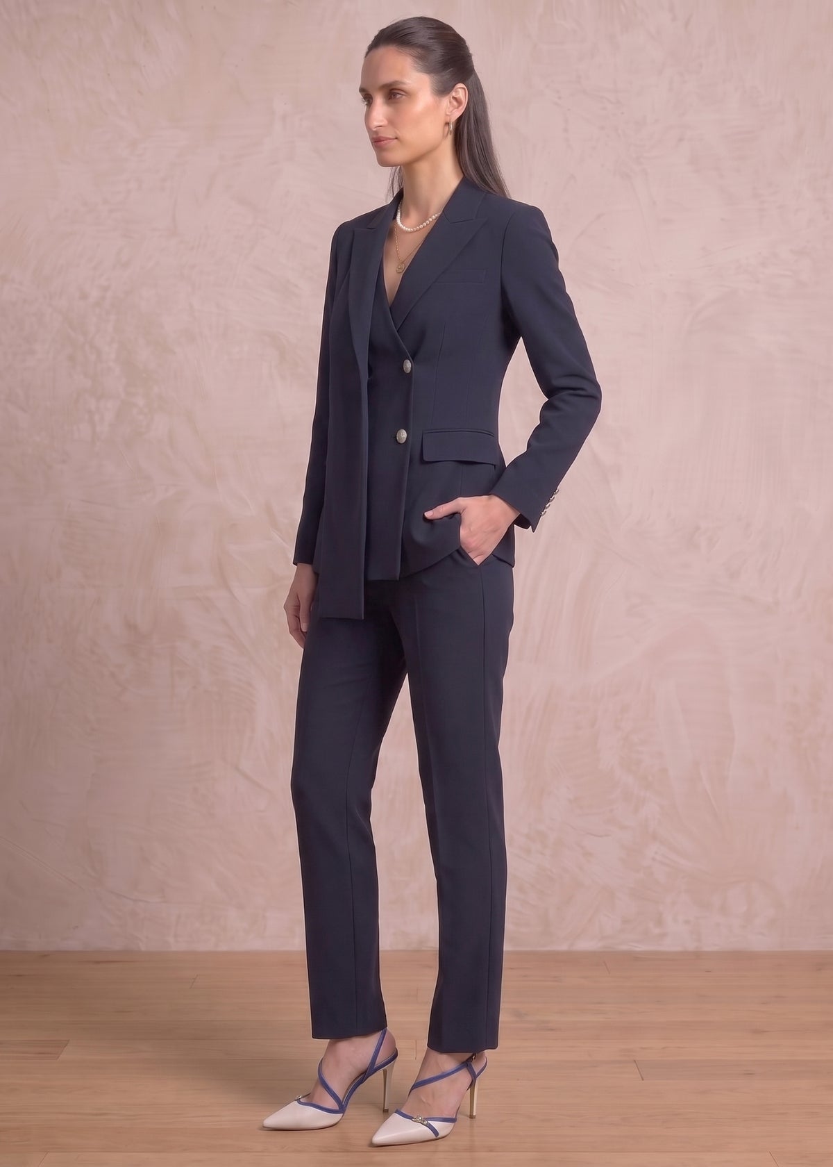 Aosta Two Button Professional Office Wear Suit