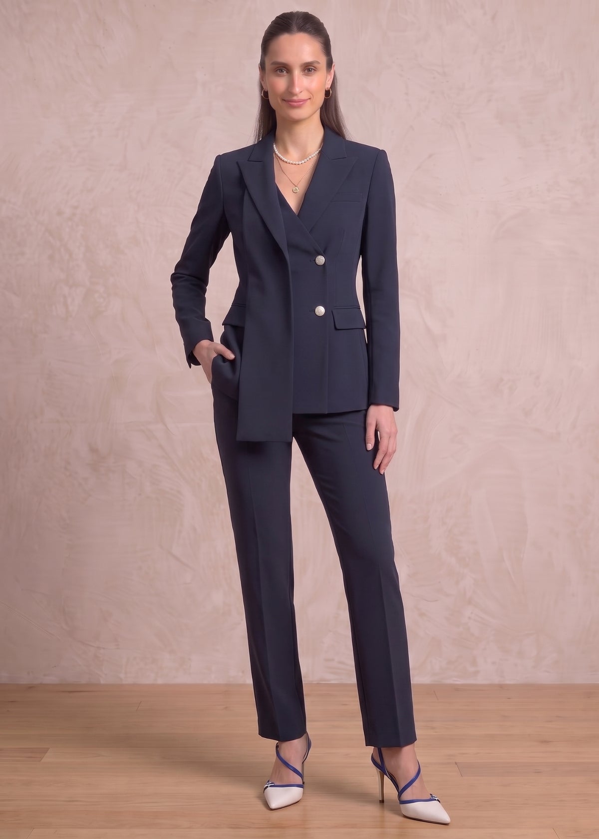 Aosta Two Button Professional Office Wear Suit
