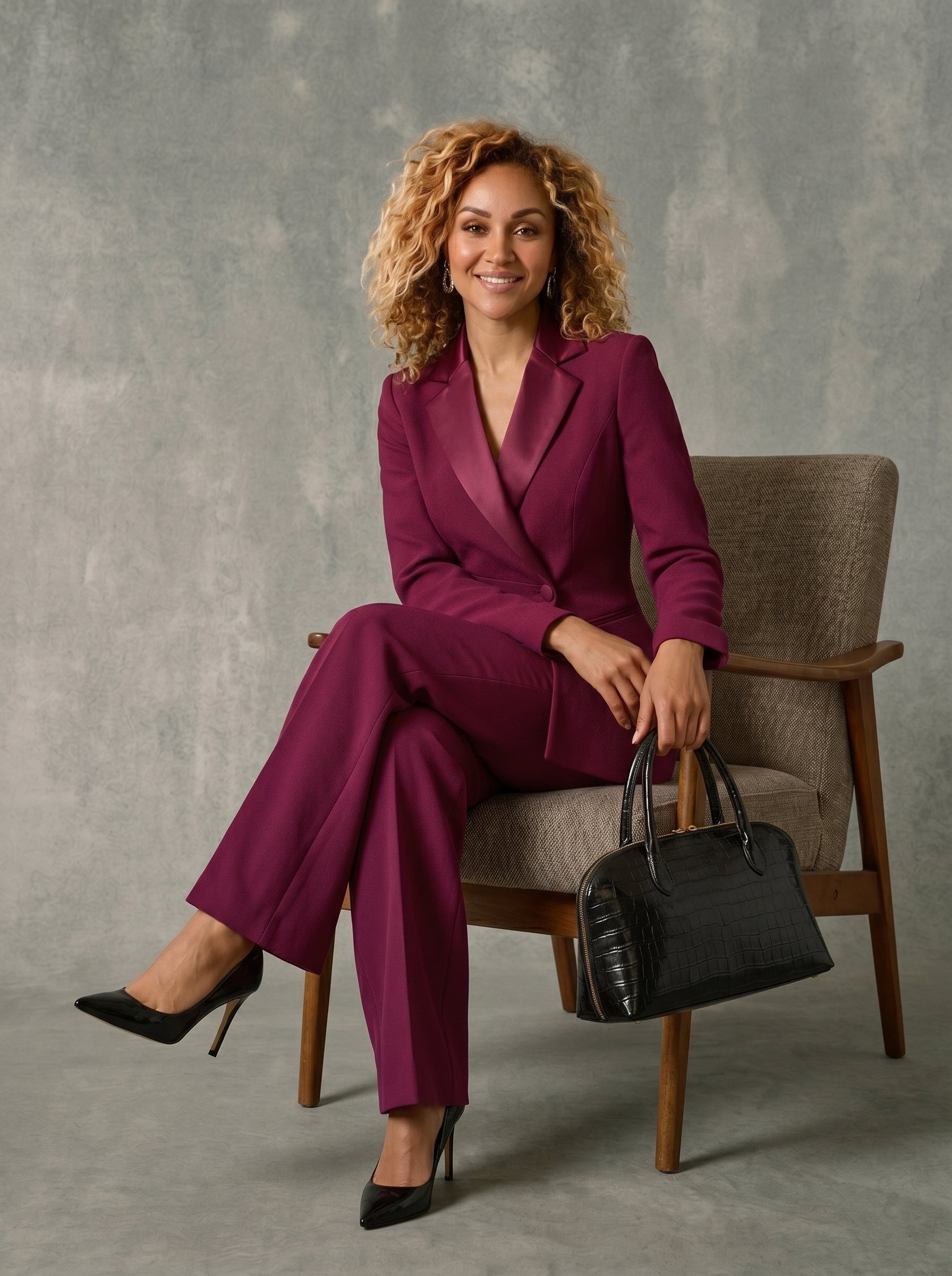 Asymmetric Front Women Tuxedo