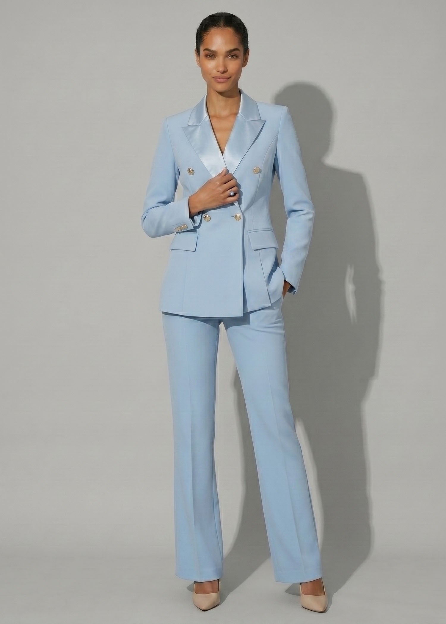 Bespoke Double Breasted Peak Lapel Tuxedo female