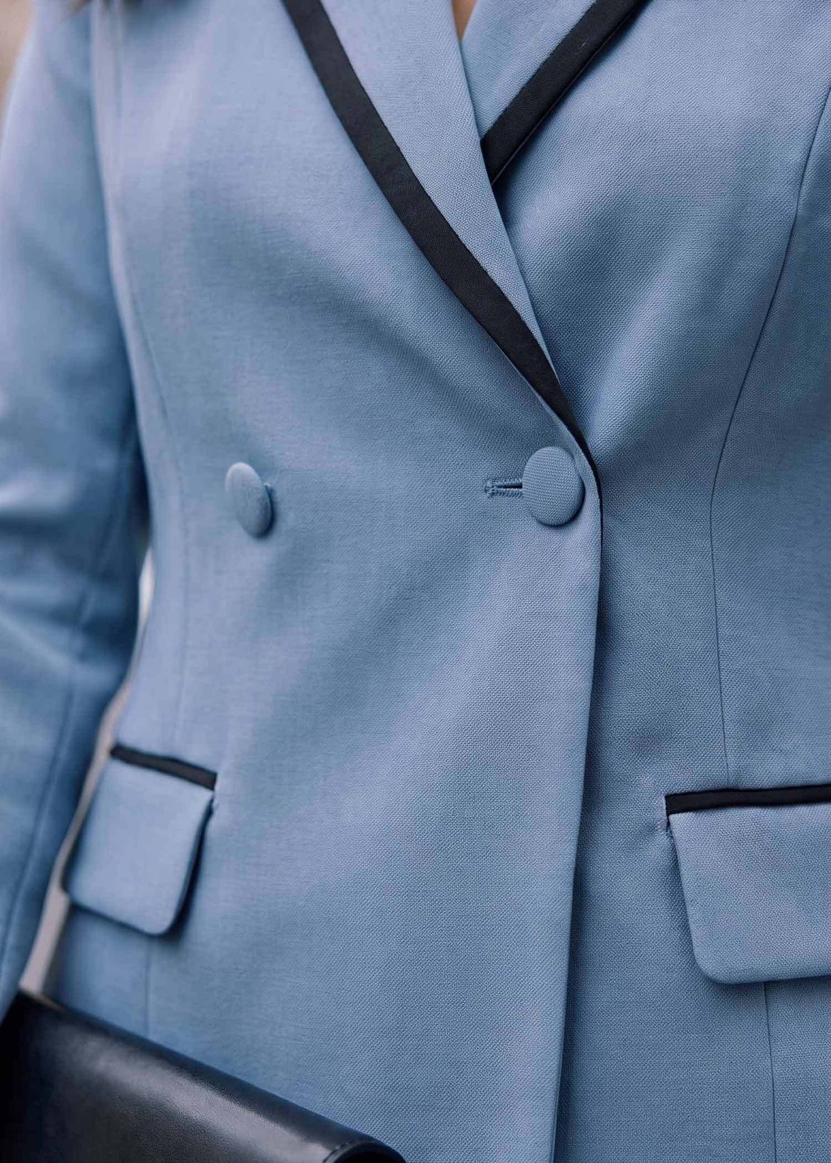 Bespoke Kyoto Double Breasted Tuxedo in Blue