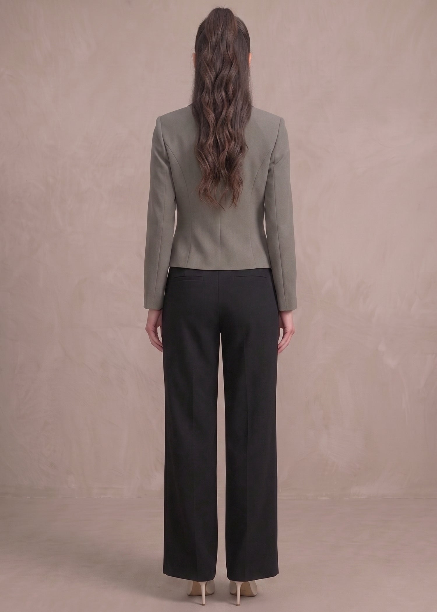 Cairo Women Grey Double Breasted Blazer