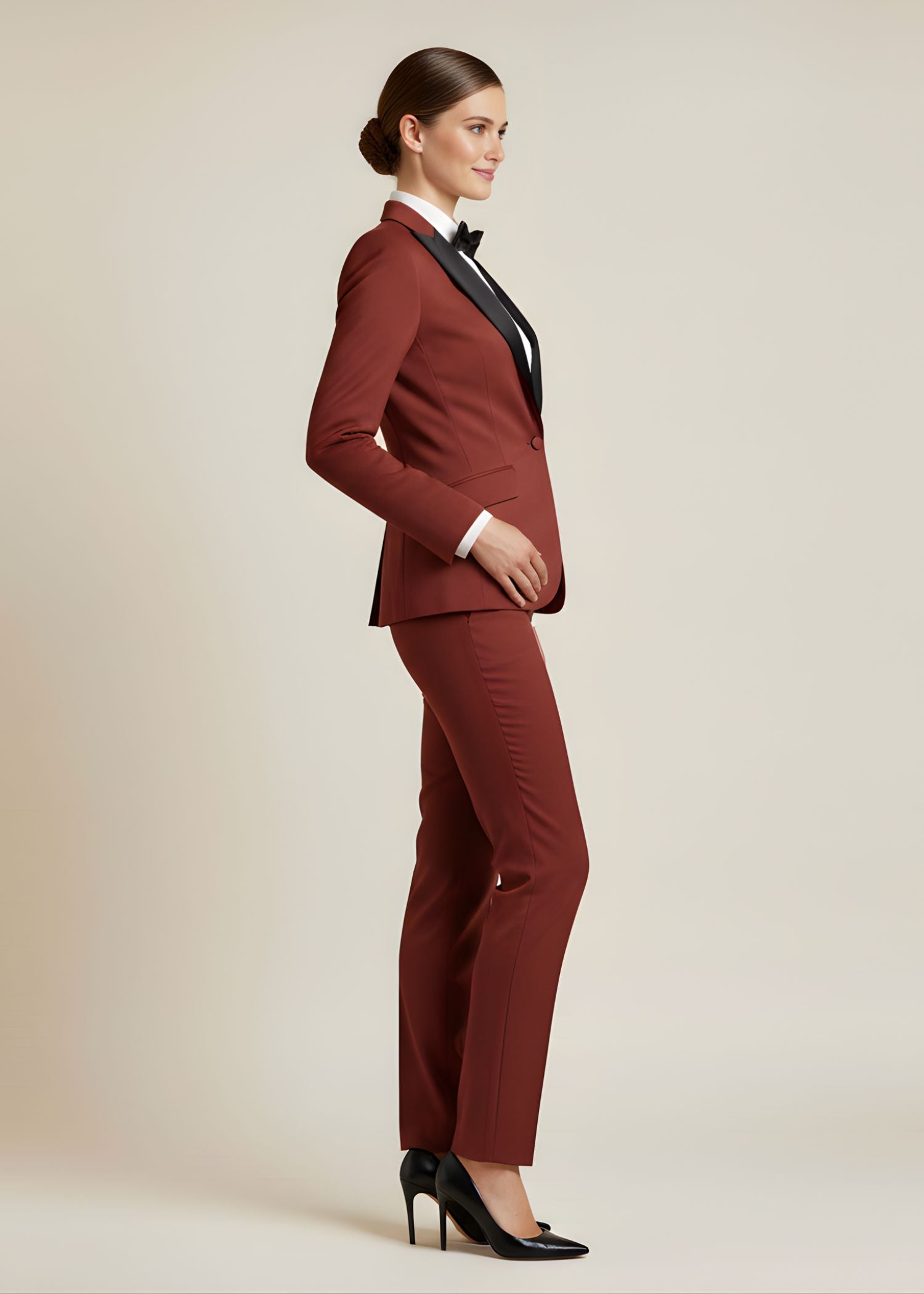 Como satin peak lapel tuxedo