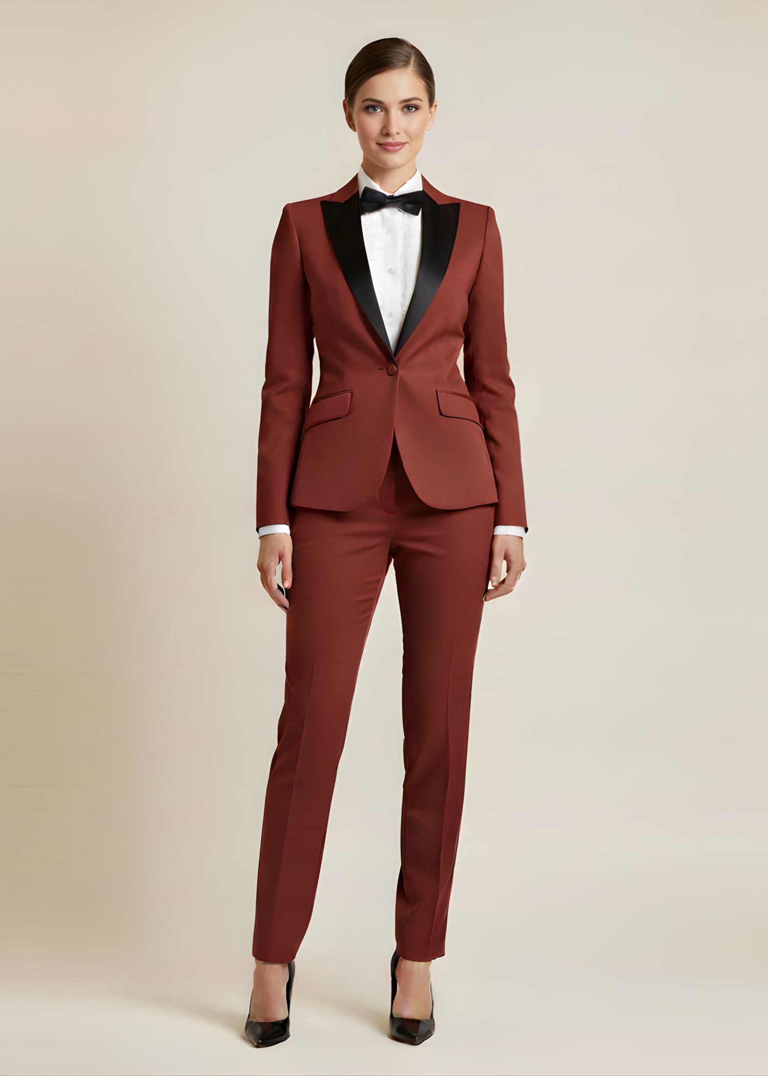 Como satin peak lapel tuxedo