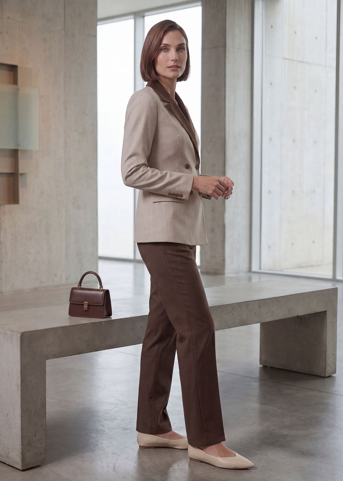 Contrast Satin Notch Lapel Tuxedo