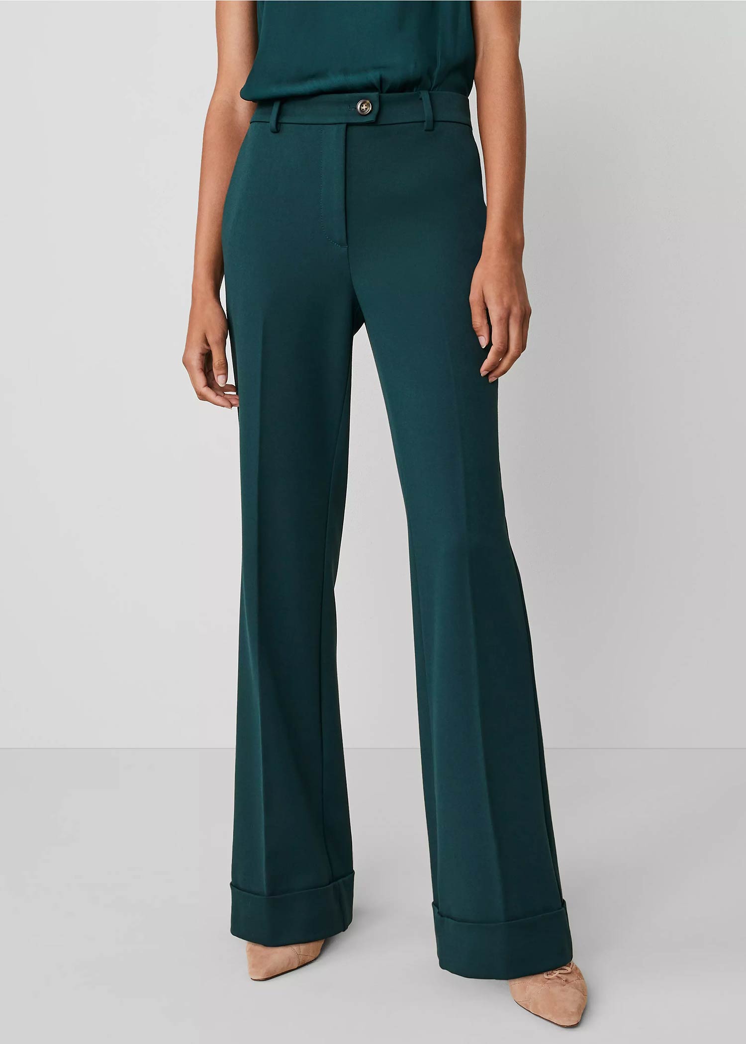 Deep Green Waist Trouser