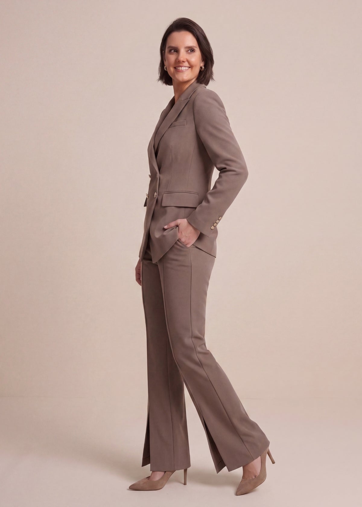 Double Breasted Formal Daily Office Suit 