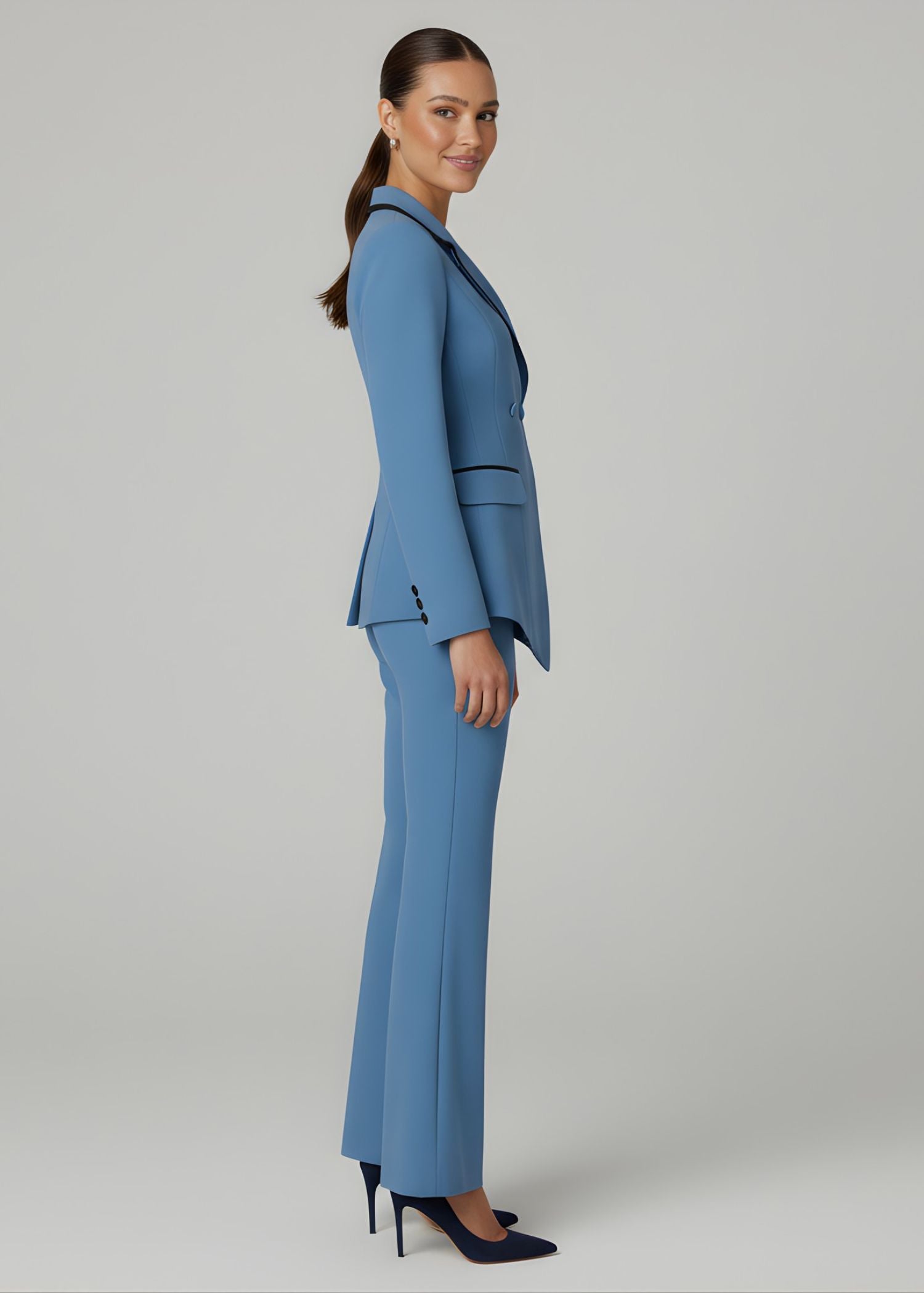 Kyoto Double Breasted Tuxedo in Blue