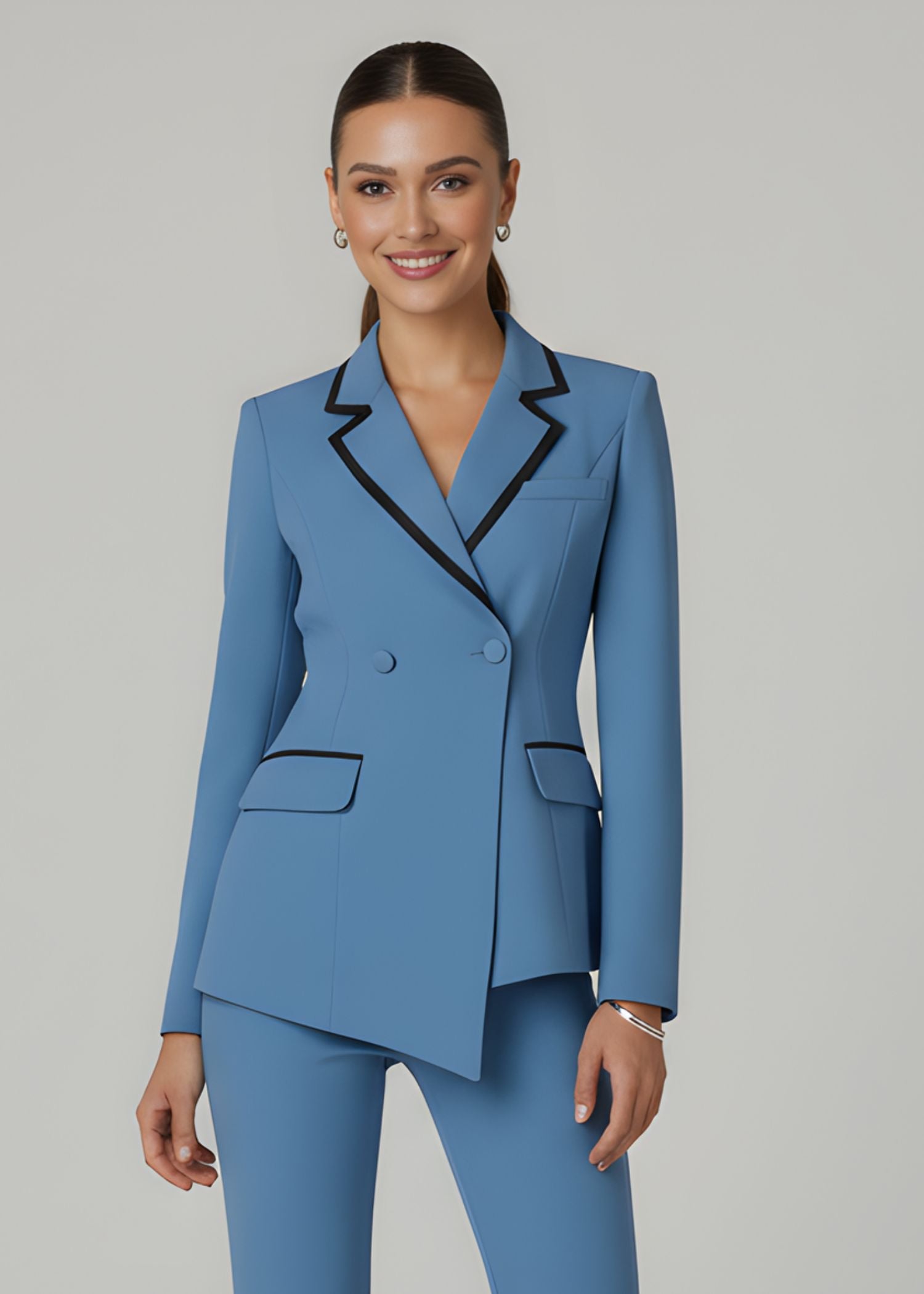 Kyoto Double Breasted Tuxedo in Blue