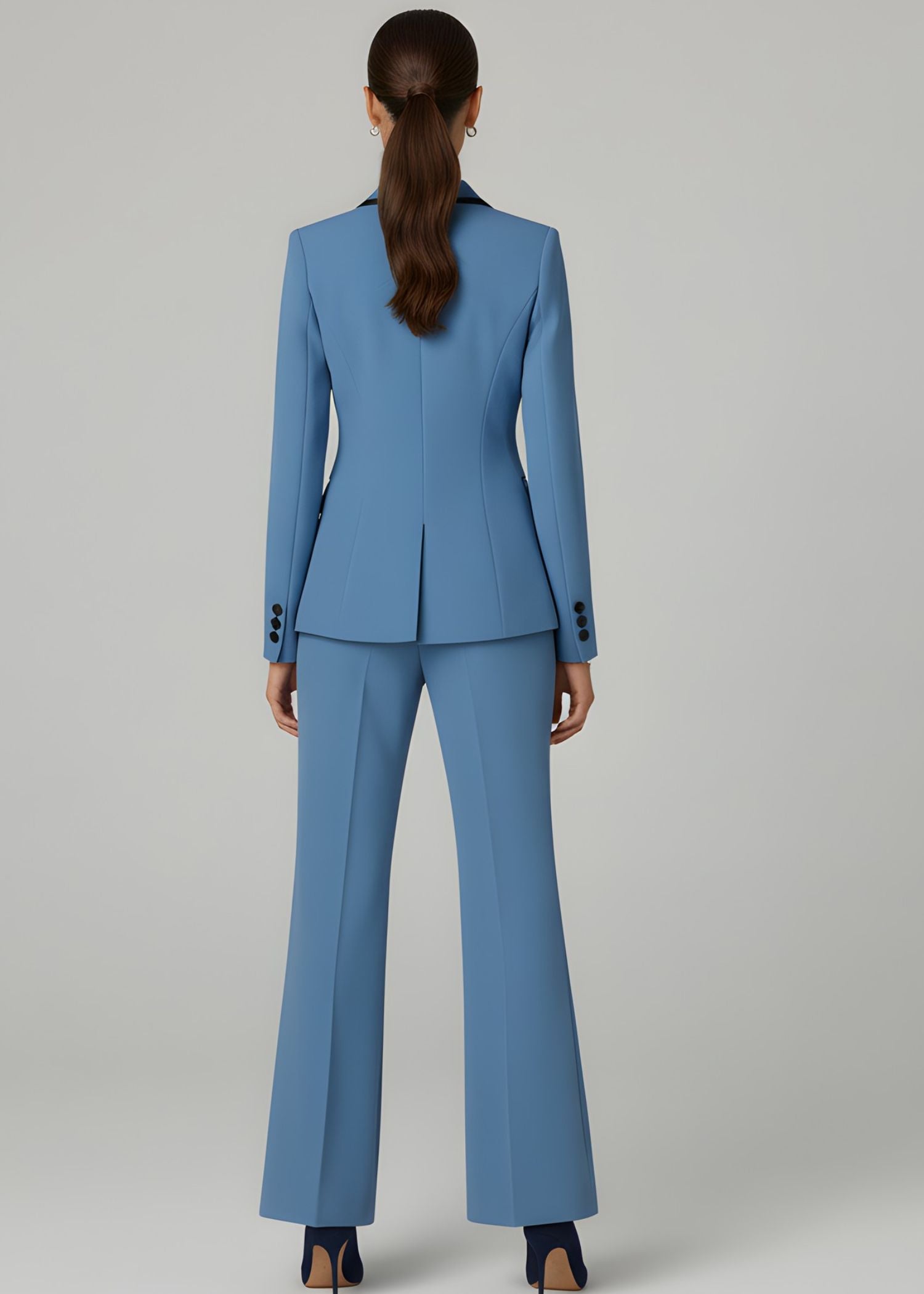 Kyoto Double Breasted Tuxedo in Blue