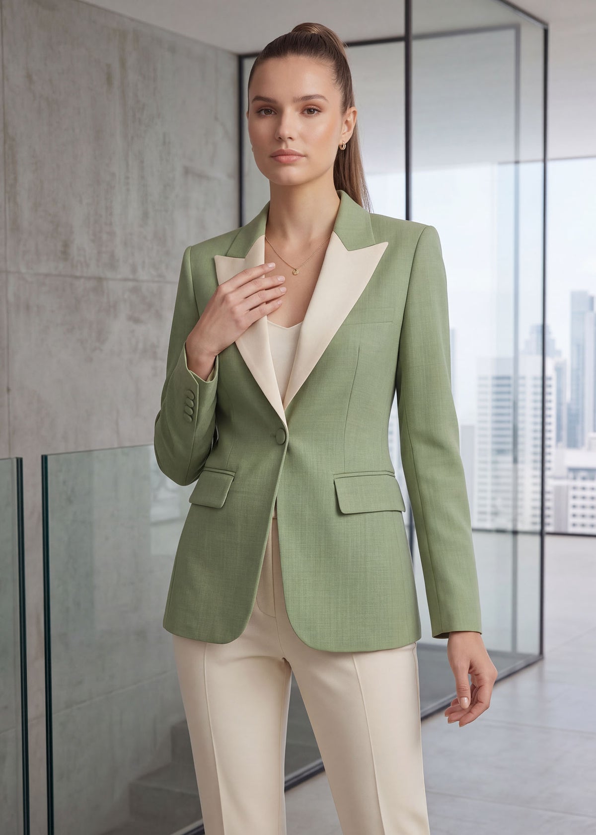 Elbrus Single Button Peak Lapel Tuxedo
