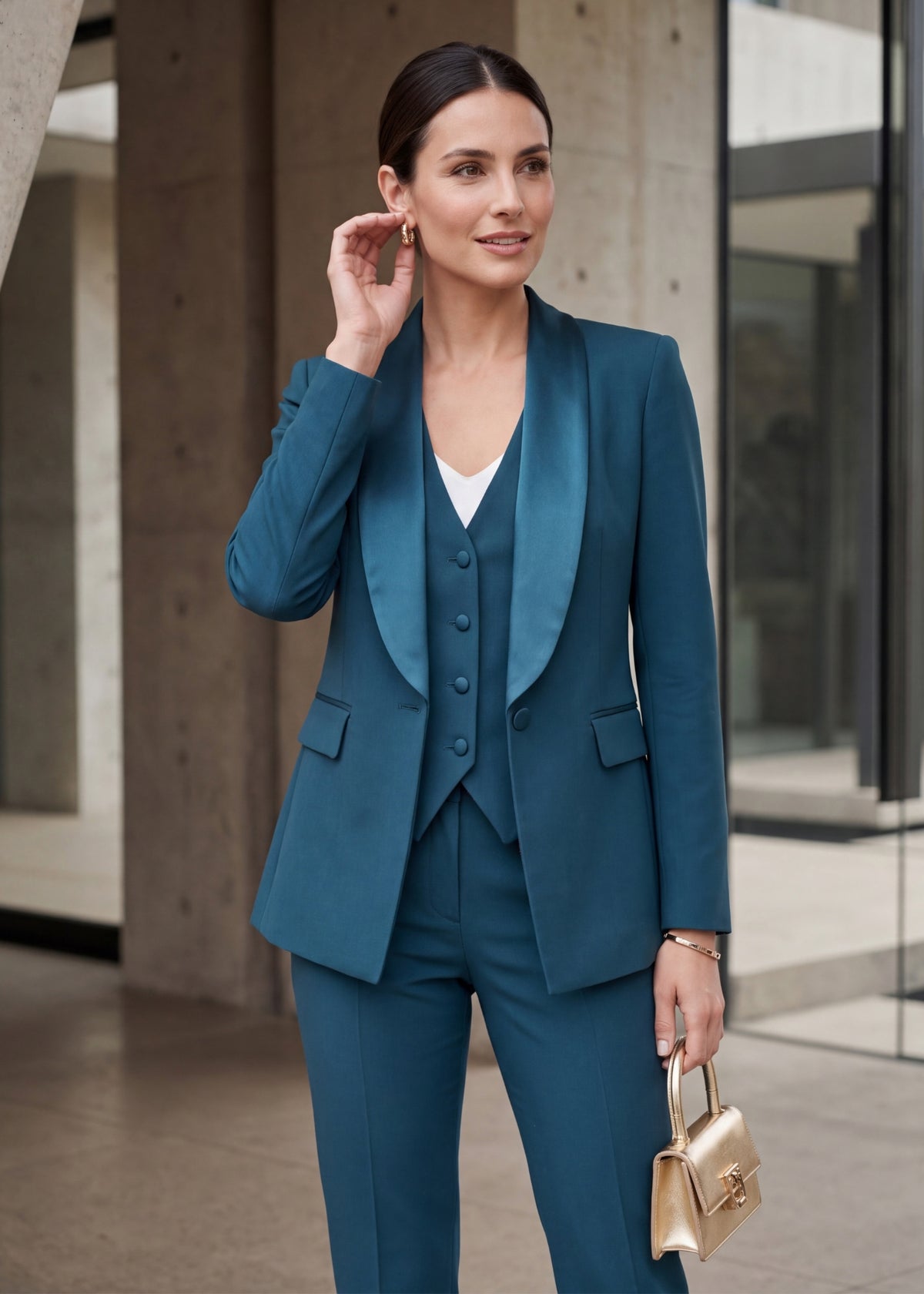 Elion Single Breasted Three Piece Tuxedo