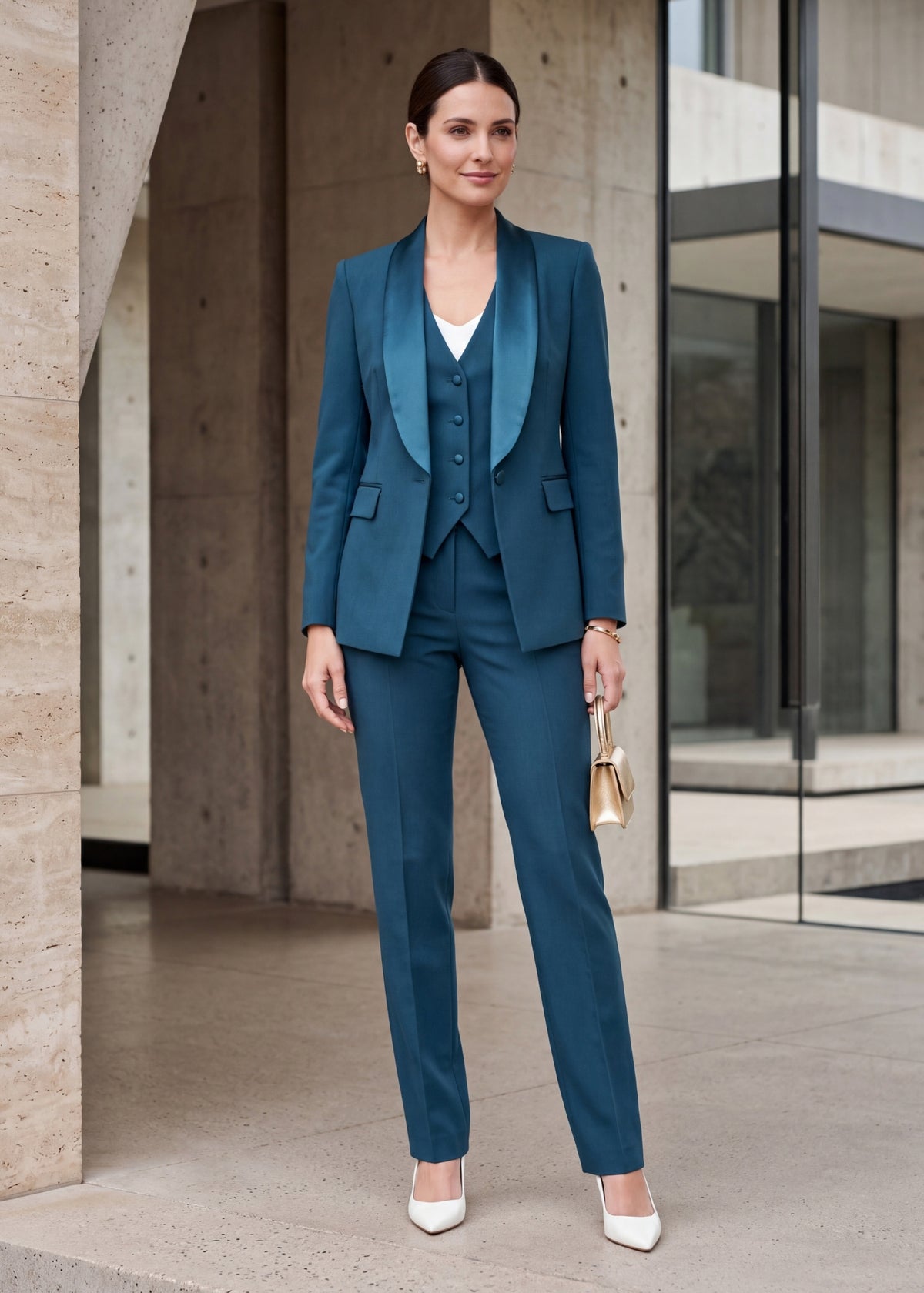 Elion Single Breasted Three Piece Tuxedo
