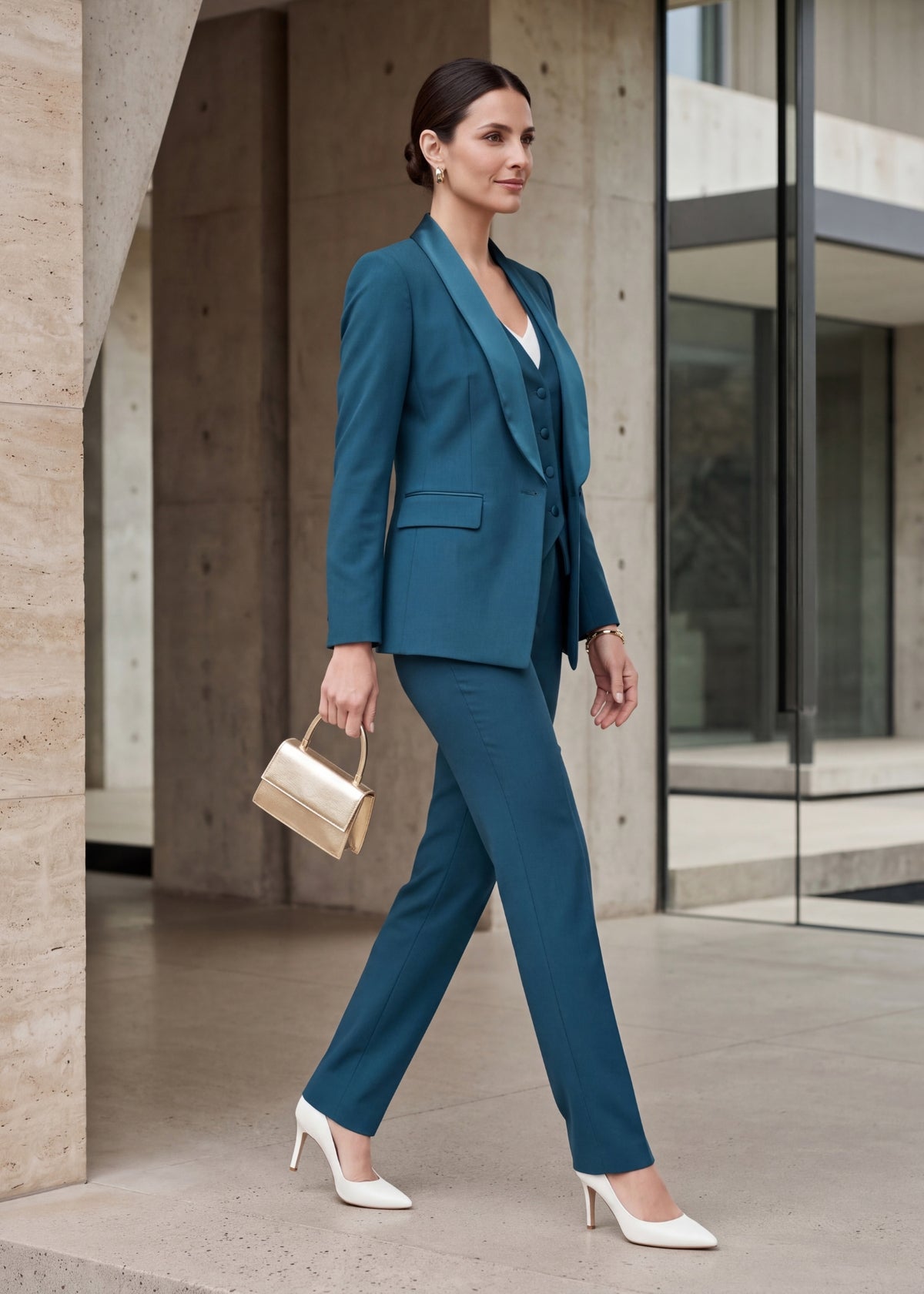 Elion Single Breasted Three Piece Tuxedo