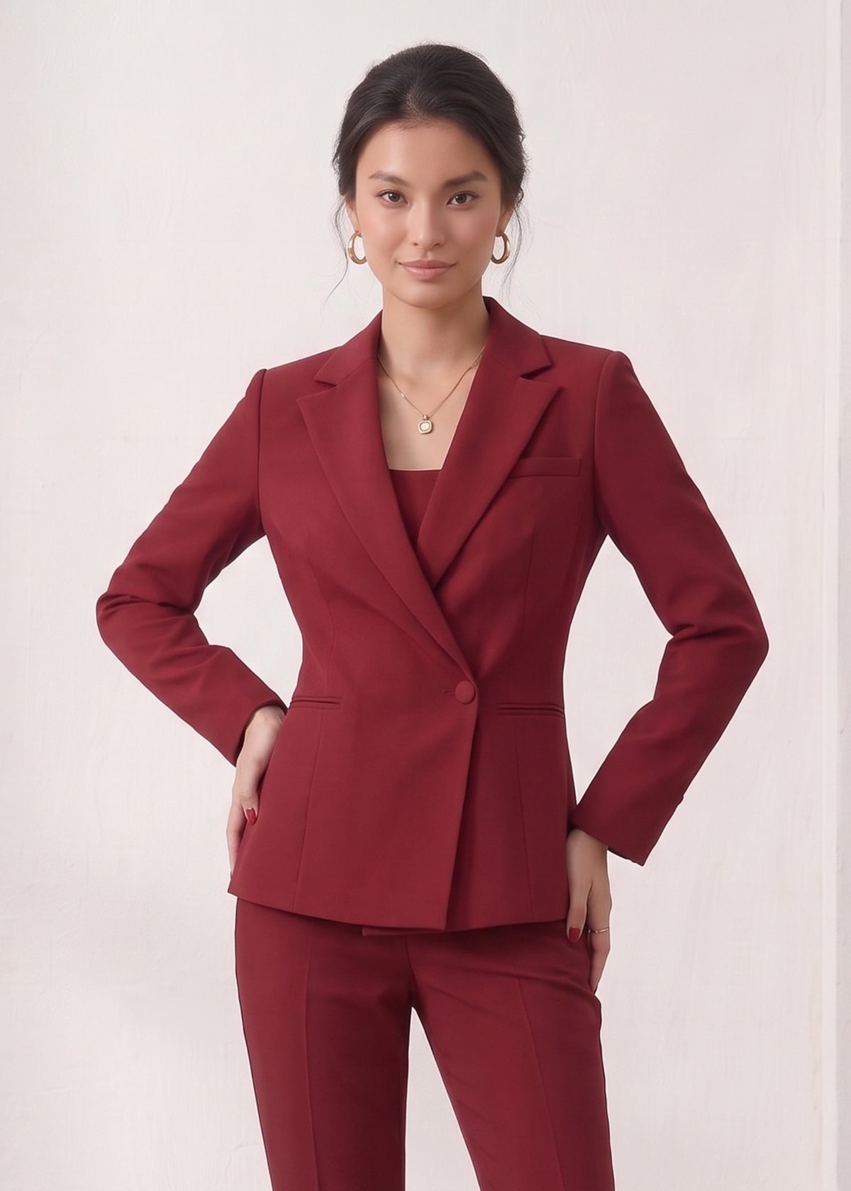 Single Button Two Piece Workwear Suit