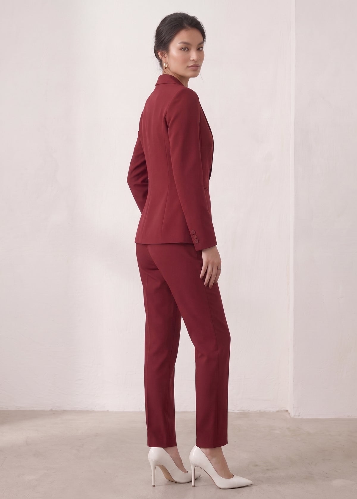Single Button Two Piece Workwear Suit