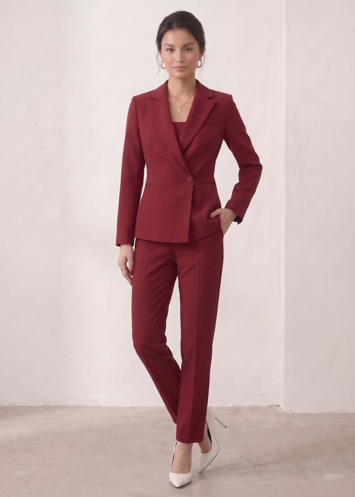 Single Button Two Piece Workwear Suit