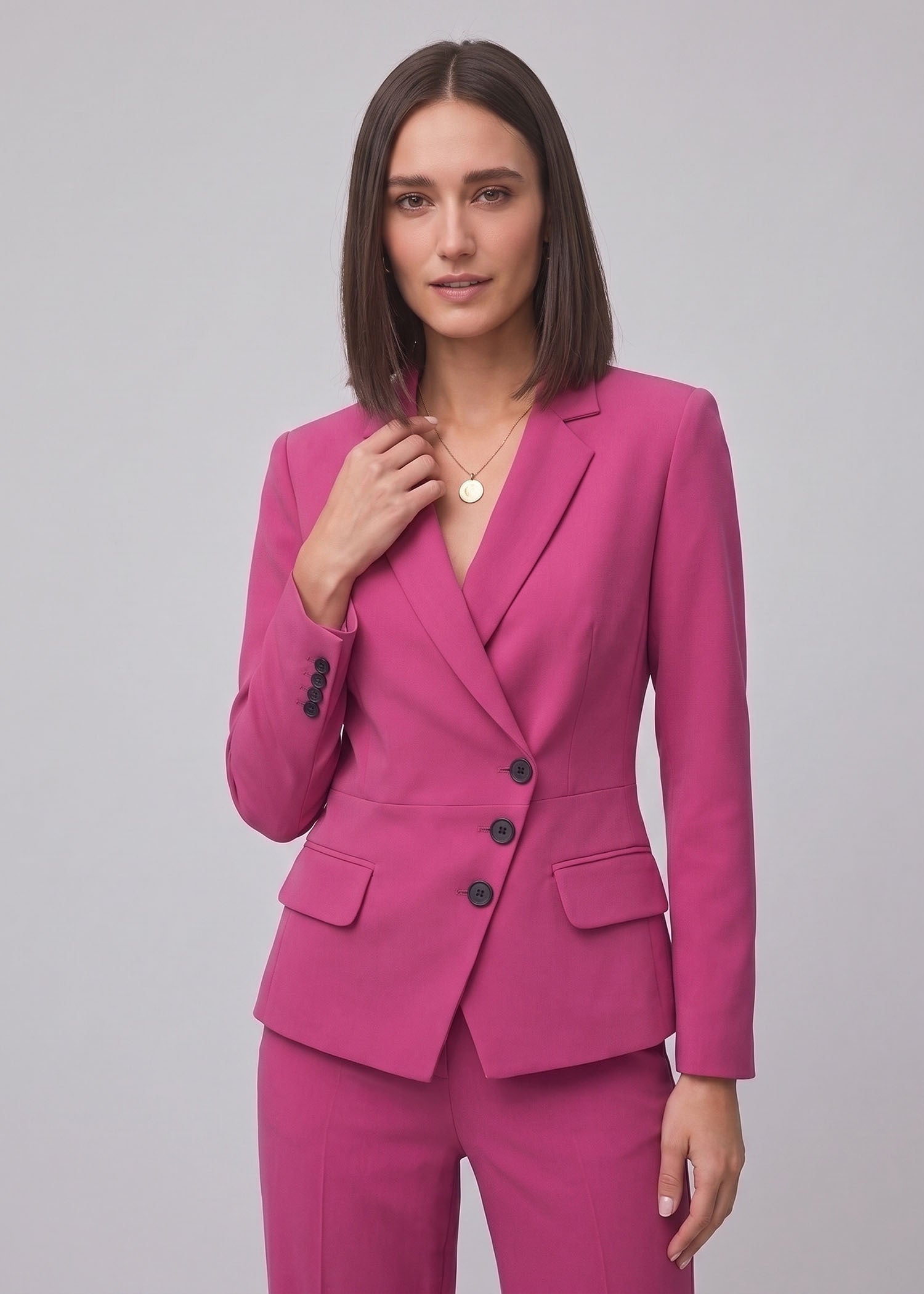 Fitted Waist Office Suit