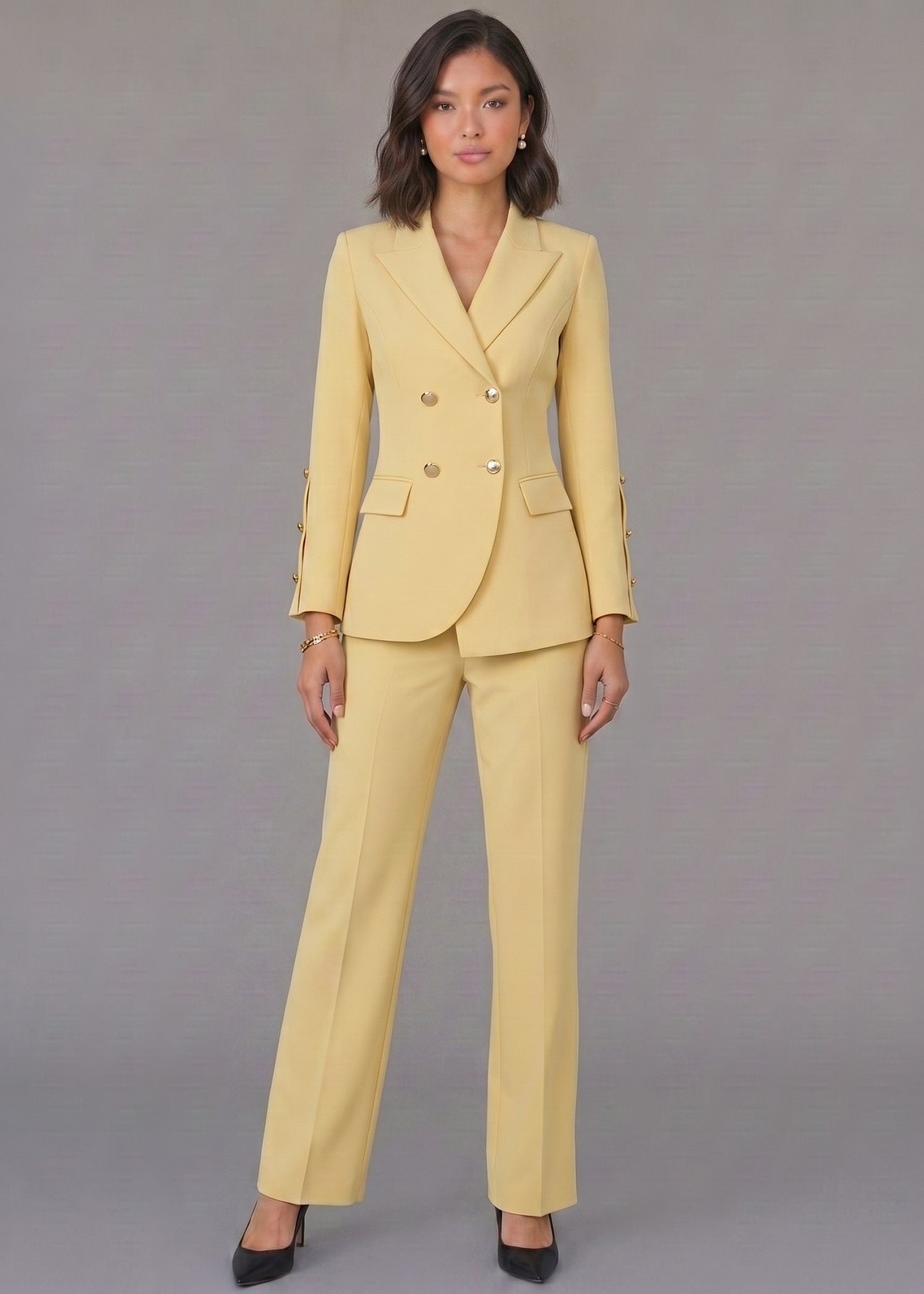 Fitted Waist in Pastel Yellow