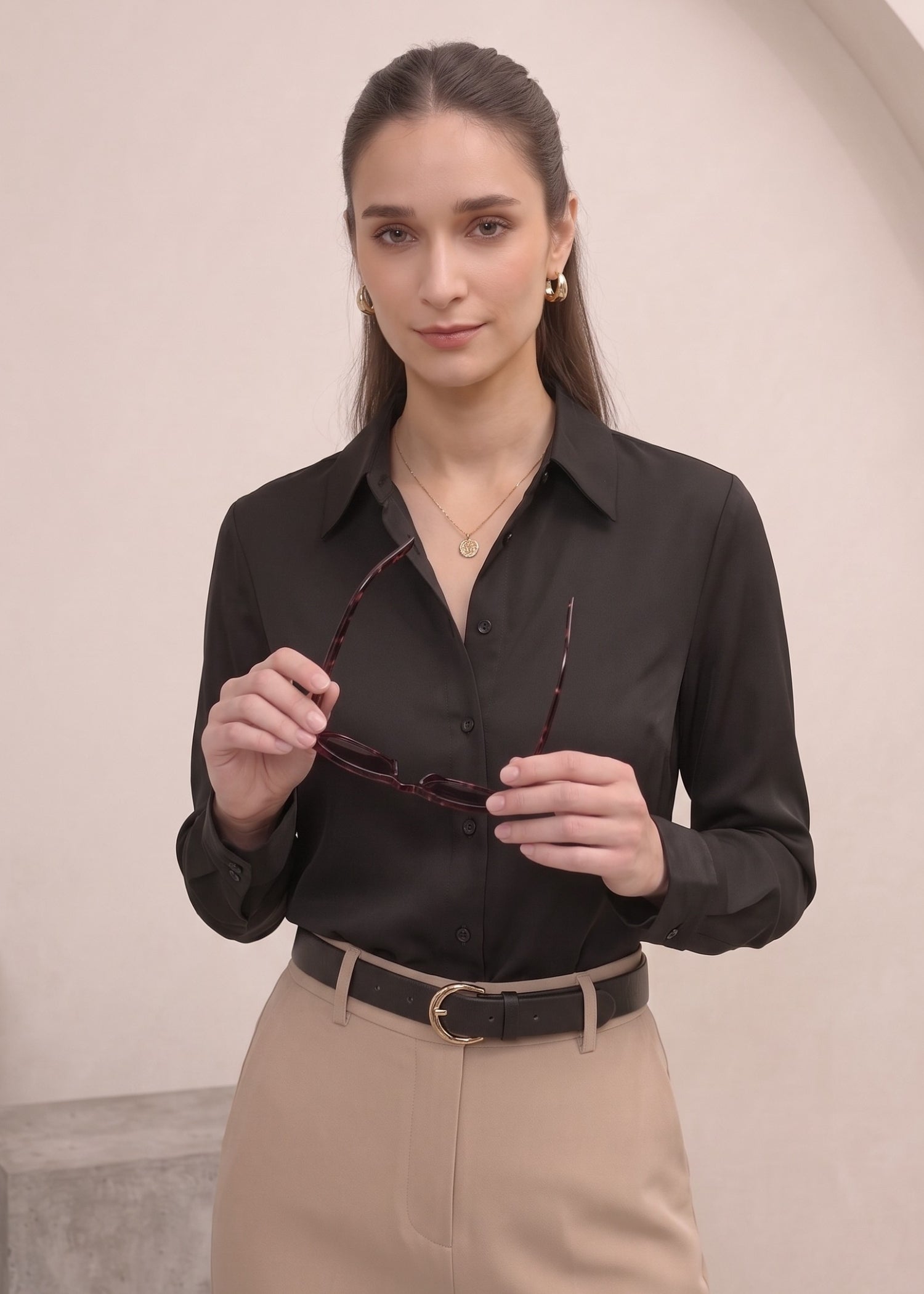 Formal Black Shirt for Women