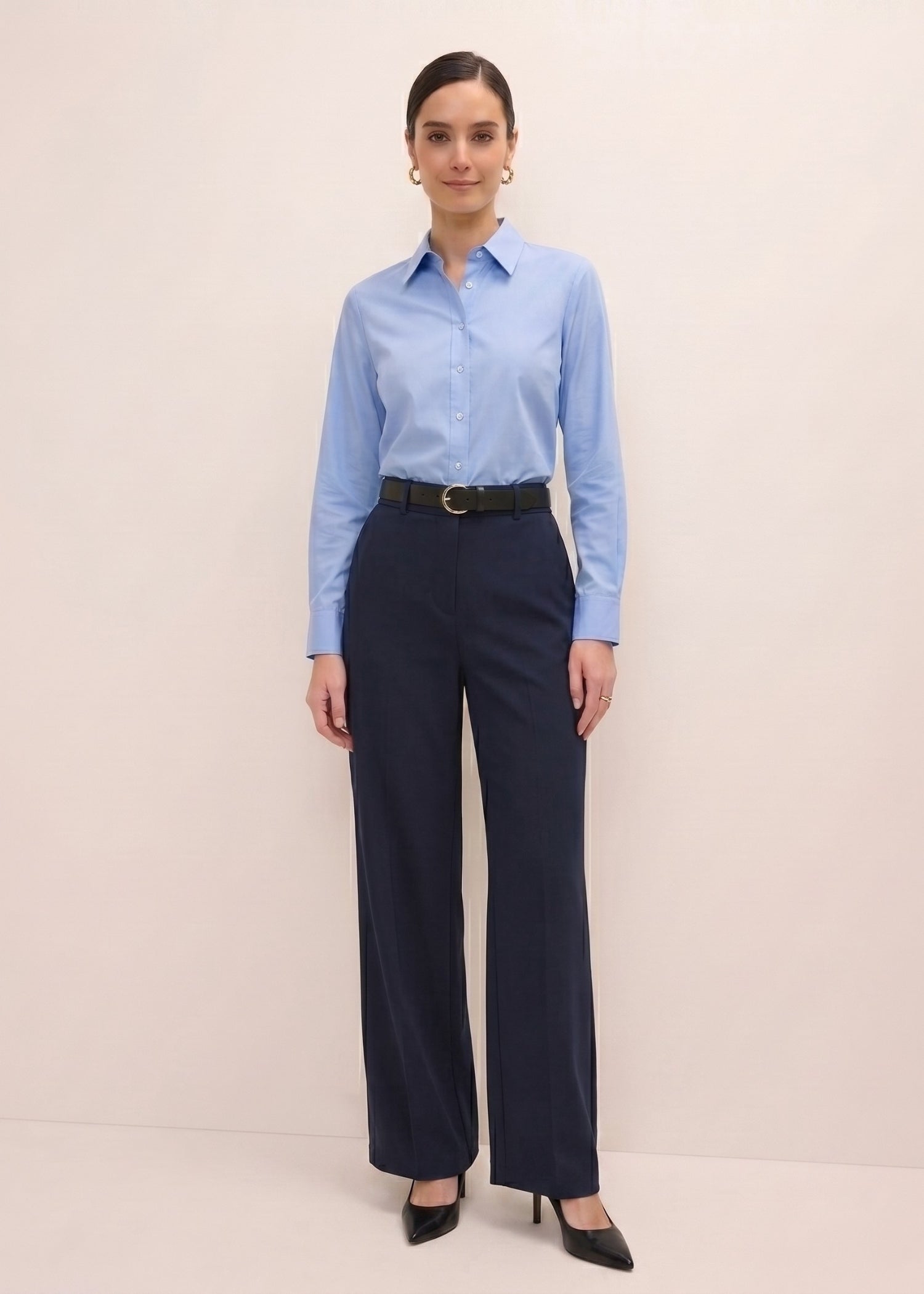 Formal Blue Shirt for Women