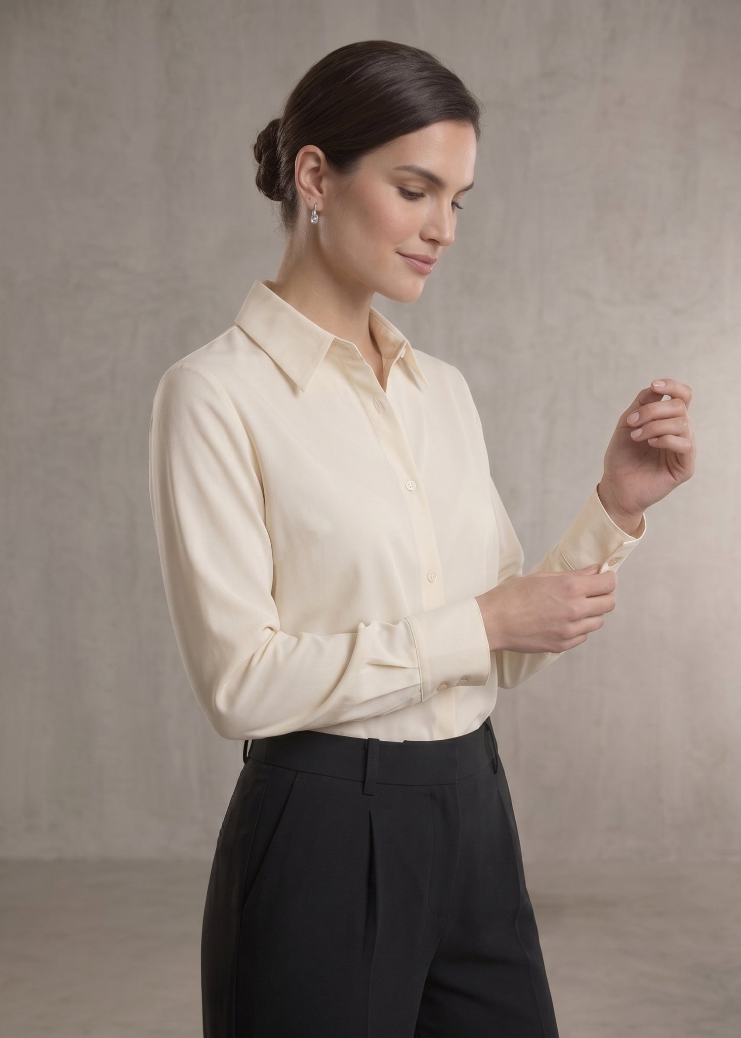 Formal Off White Shirt for ladies
