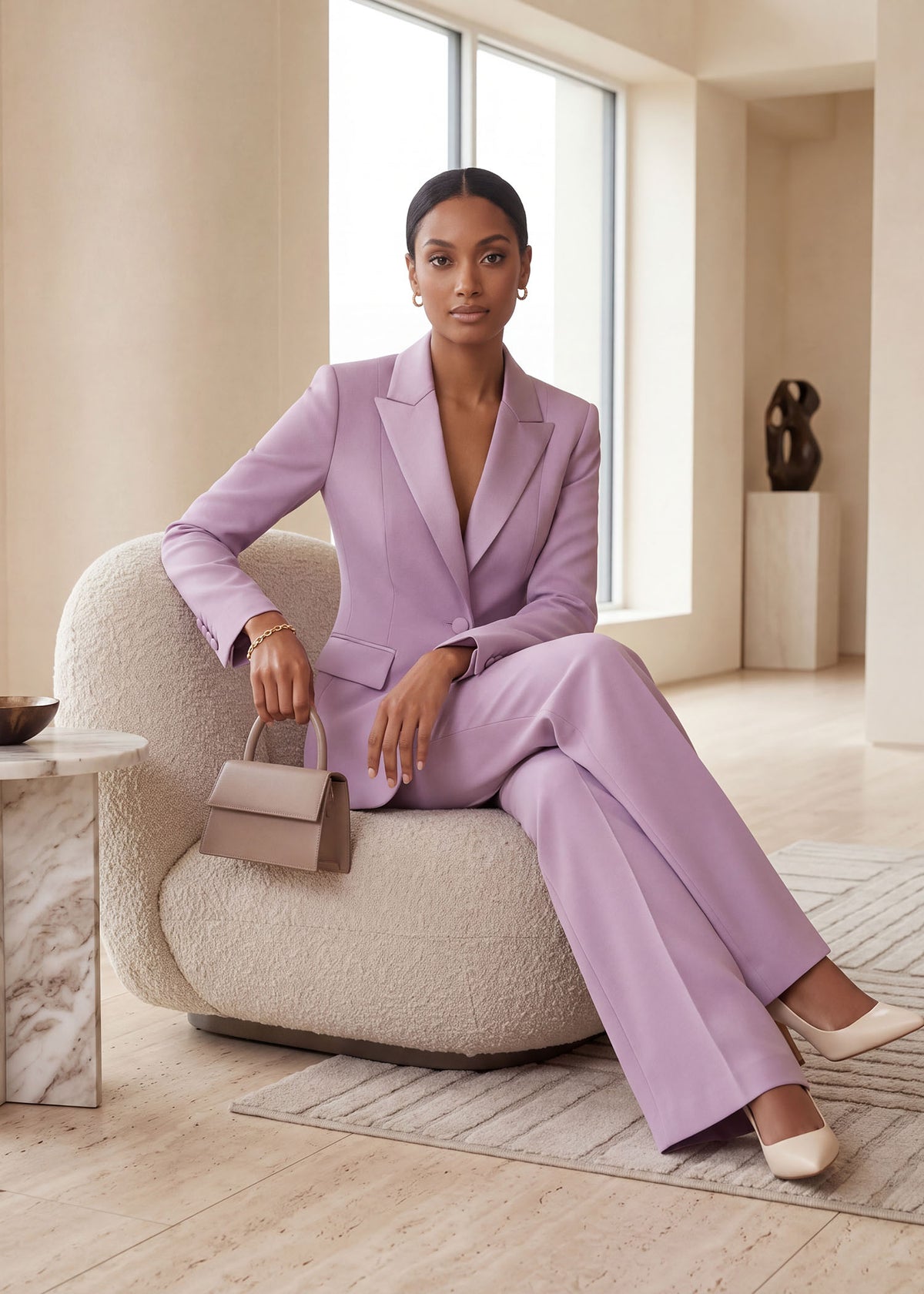 Formal Single Breasted Tuxedo in Lilac