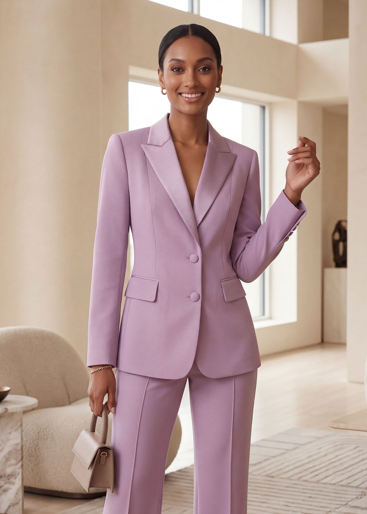 Formal Single Breasted Tuxedo in Lilac