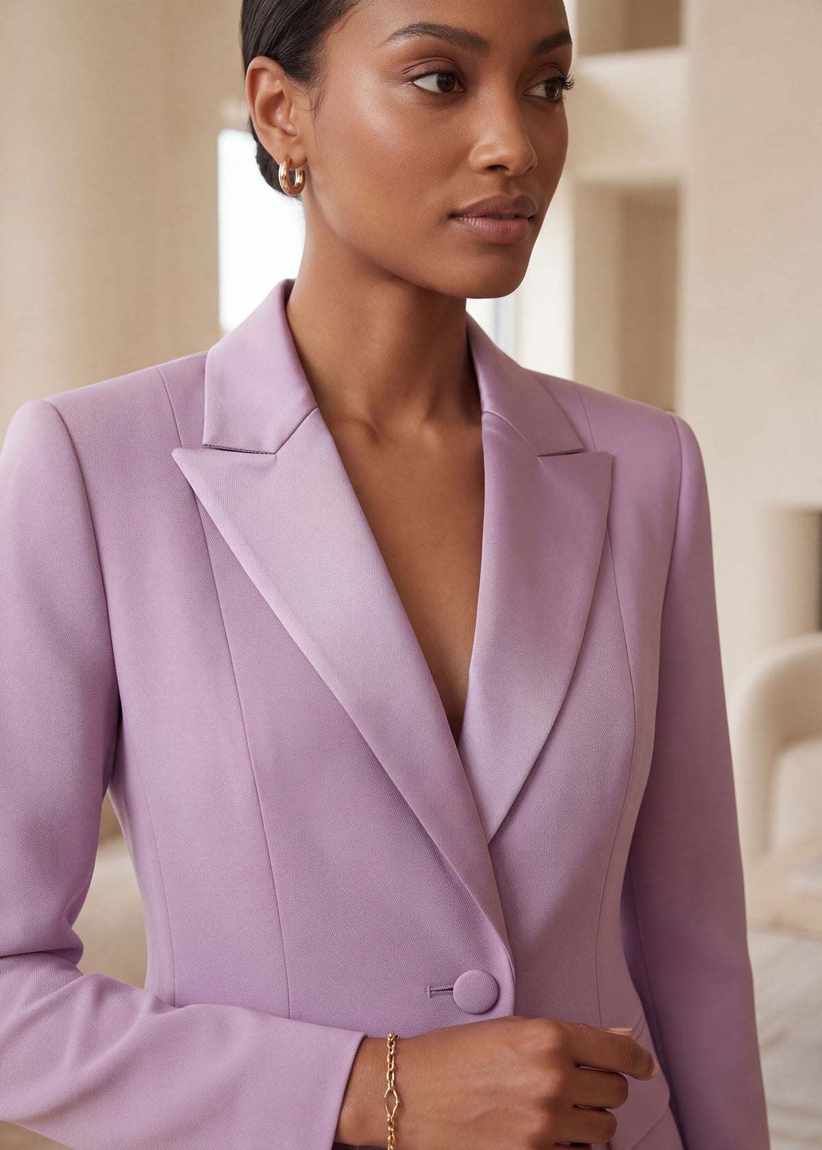 Formal Single Breasted Tuxedo in Lilac