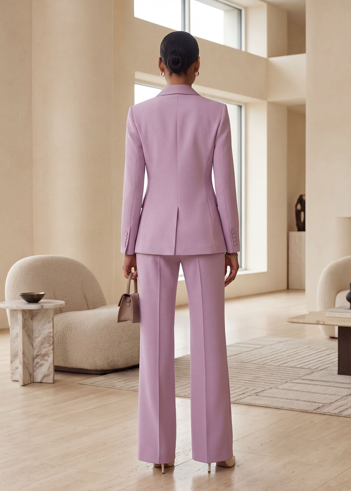 Formal Single Breasted Tuxedo in Lilac
