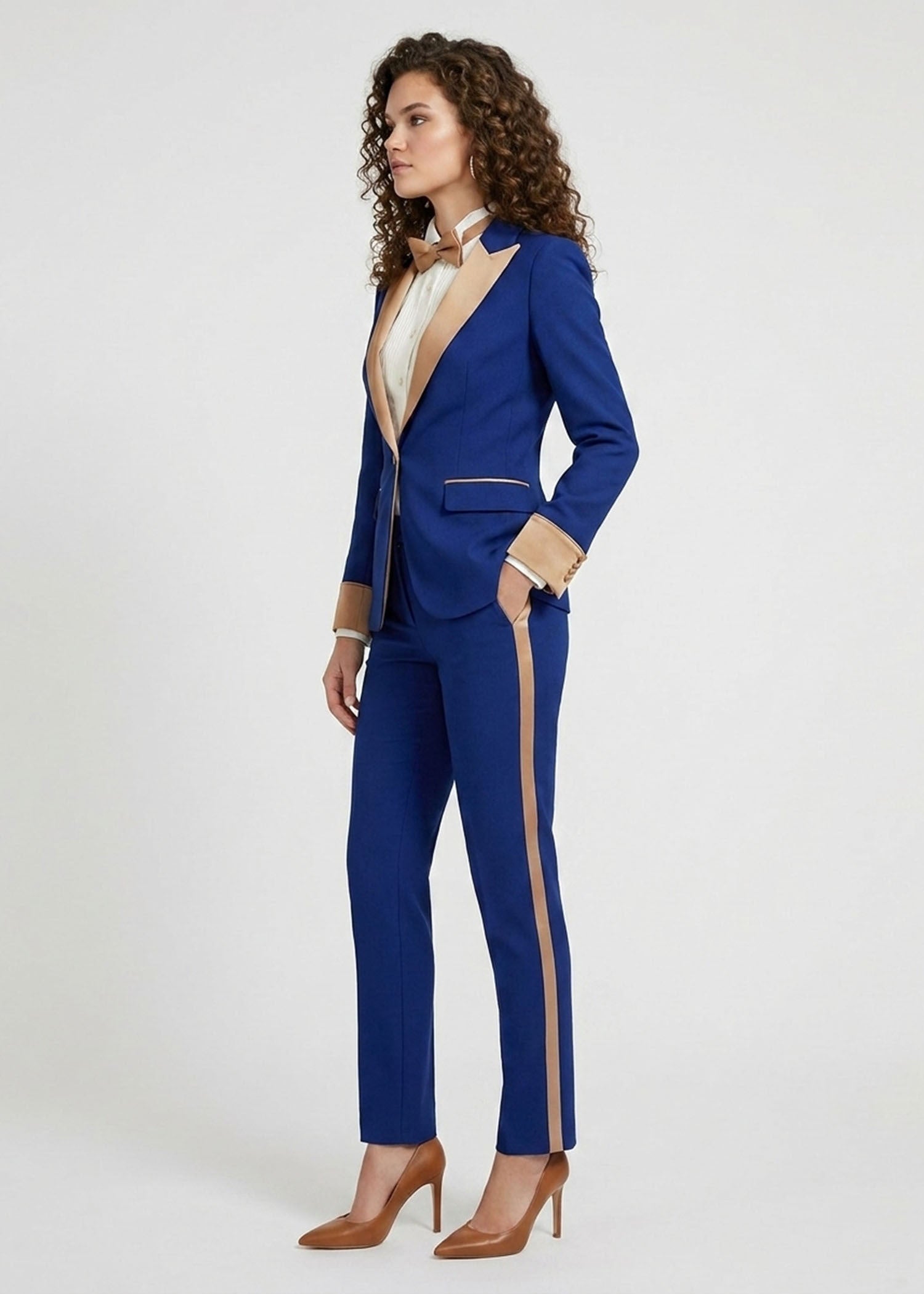 Formal Peak Lapel Tuxedo suit women