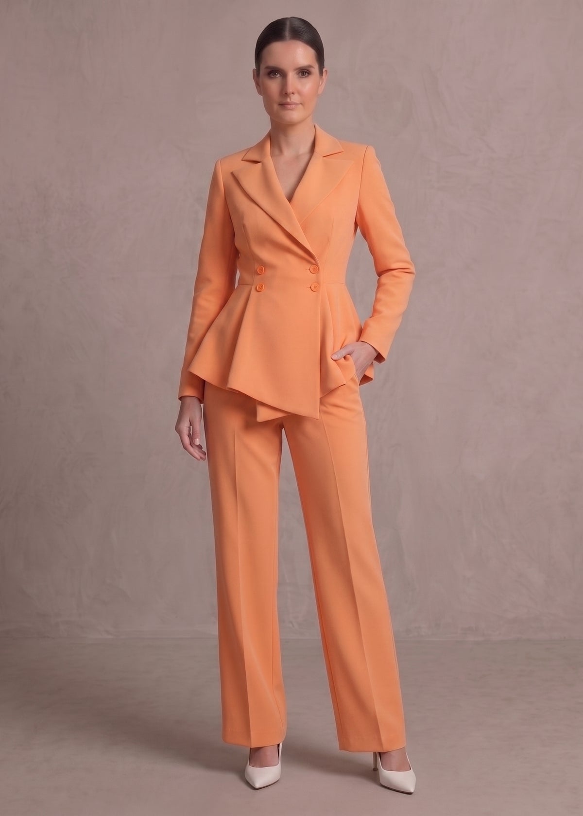 Notch Lapel Business Look Suit 