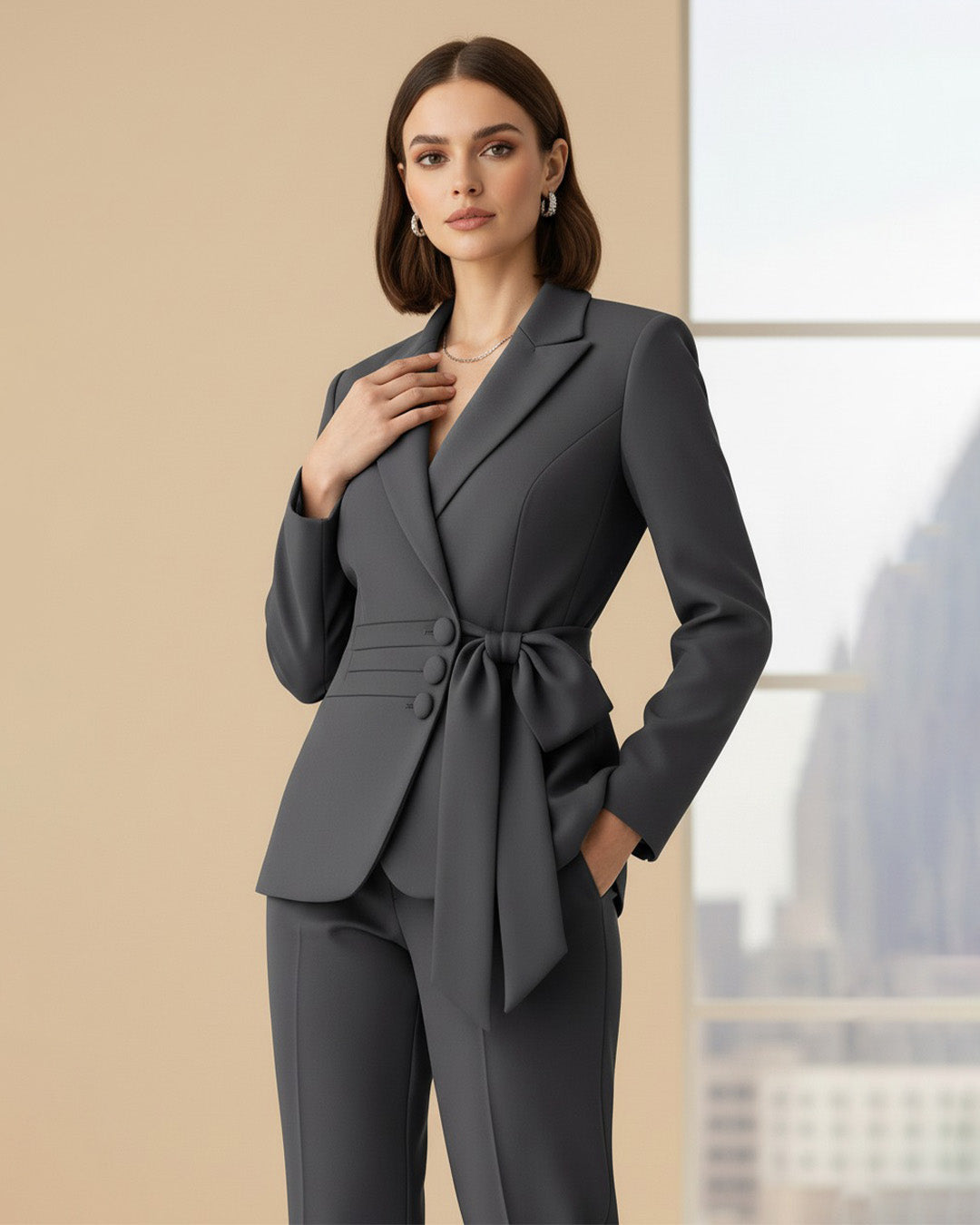 Grey suit for ladies