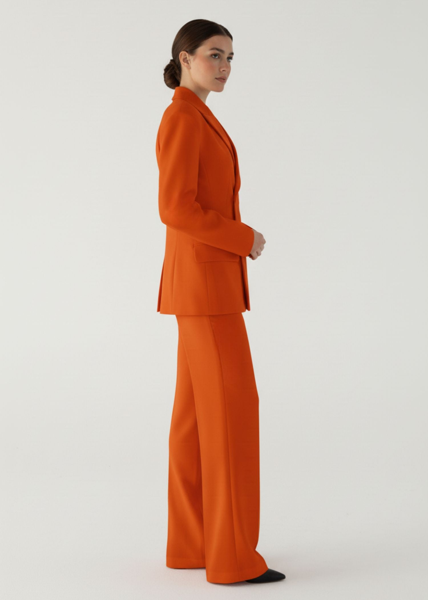 orange womens dress suit Orange Womens Party Pants Suits Loose... From Greatvip, $73.17