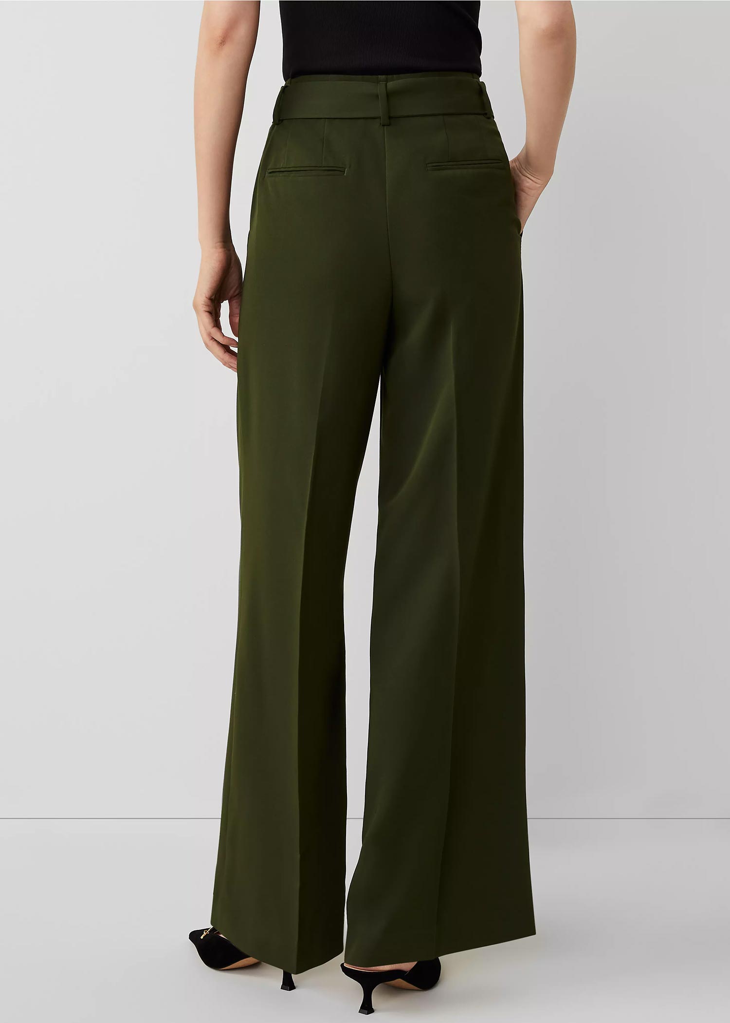 Hunters Green Pleated Trouser