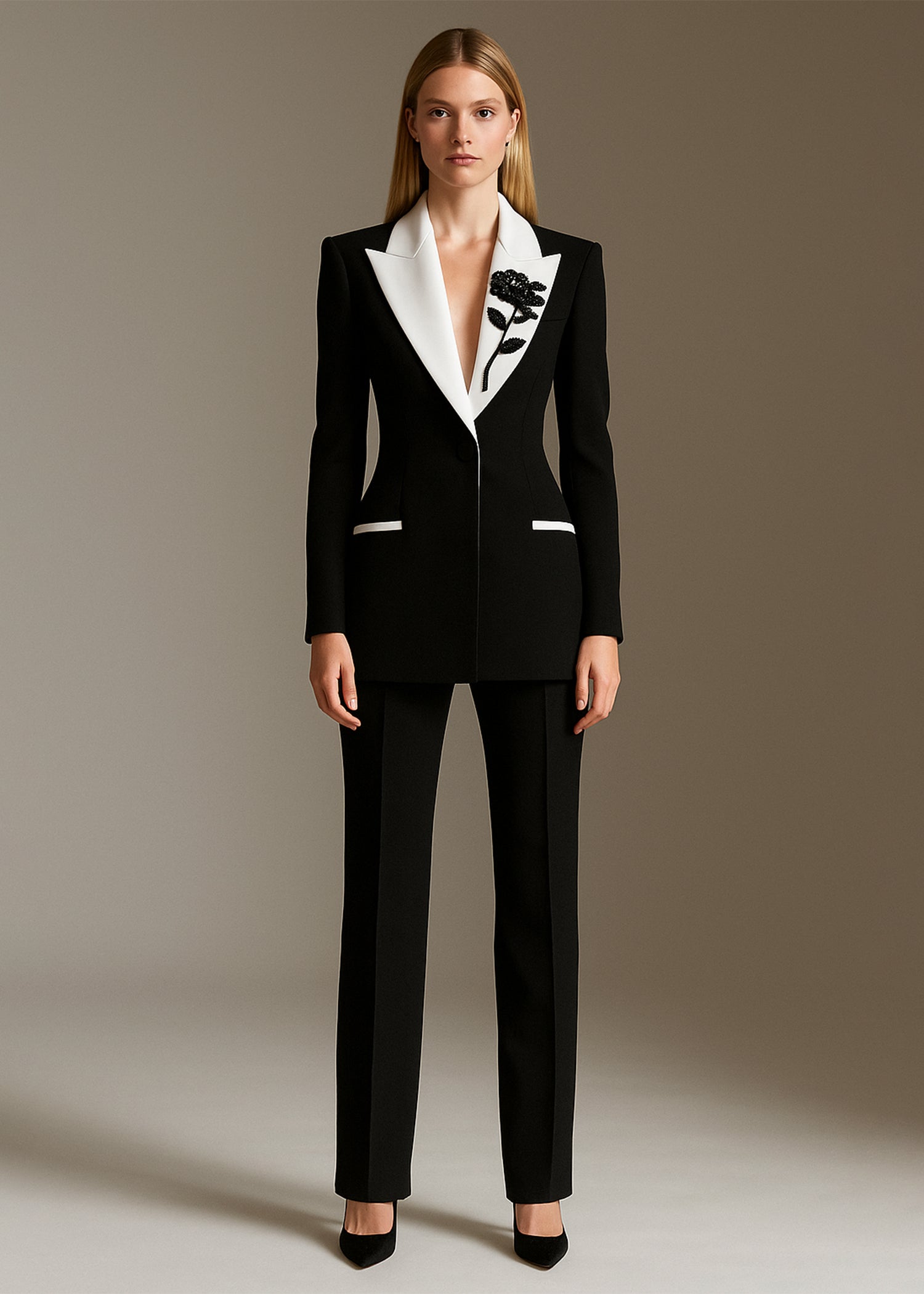 Ivara Embellished Peak Lapel Tuxedo